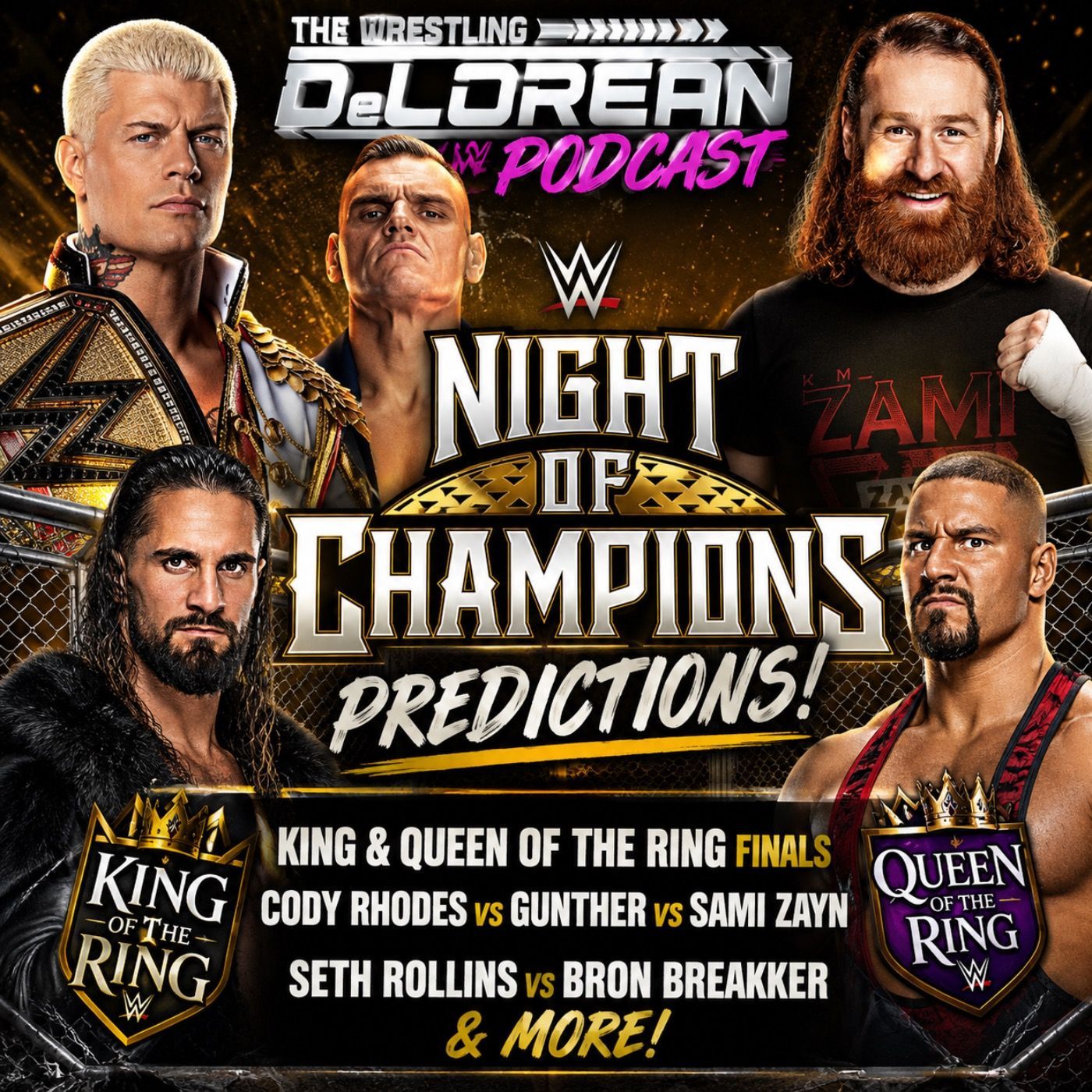 Cody Rhodes vs Gunther vs Sami Zayn! WWE Night of Champions Predictions episode artwork