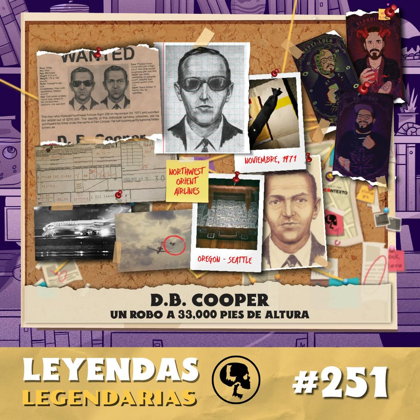 E251: D.B. Cooper: Un robo a 33,000 pies de altura