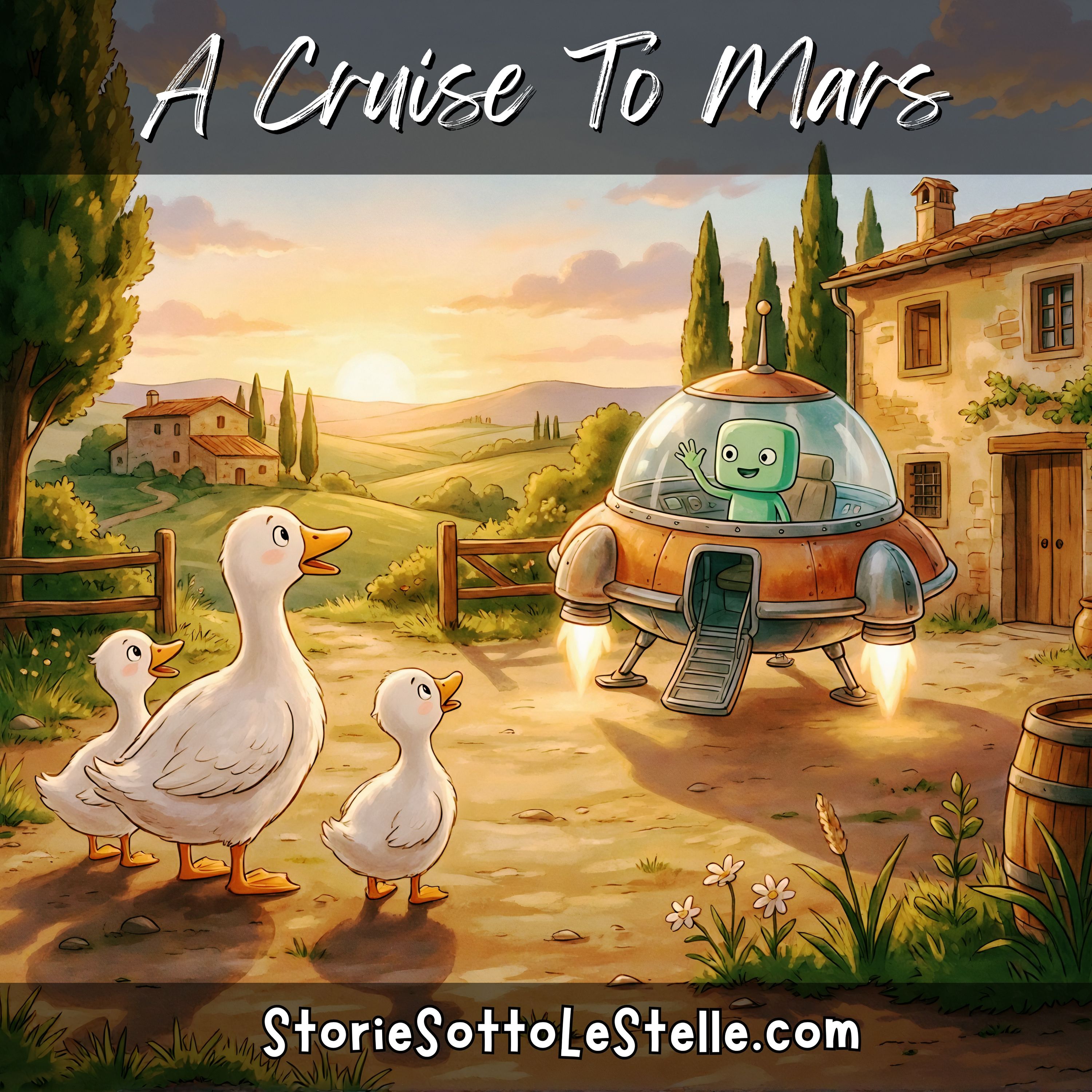Cruise To Mars | Three Ducks On A Journey | Written By Lucia & Marco Ciappelli (English Version) | Stories Sotto Le Stelle Podcast | Short Stories For Children And Dreamers Of All Ages episode artwork
