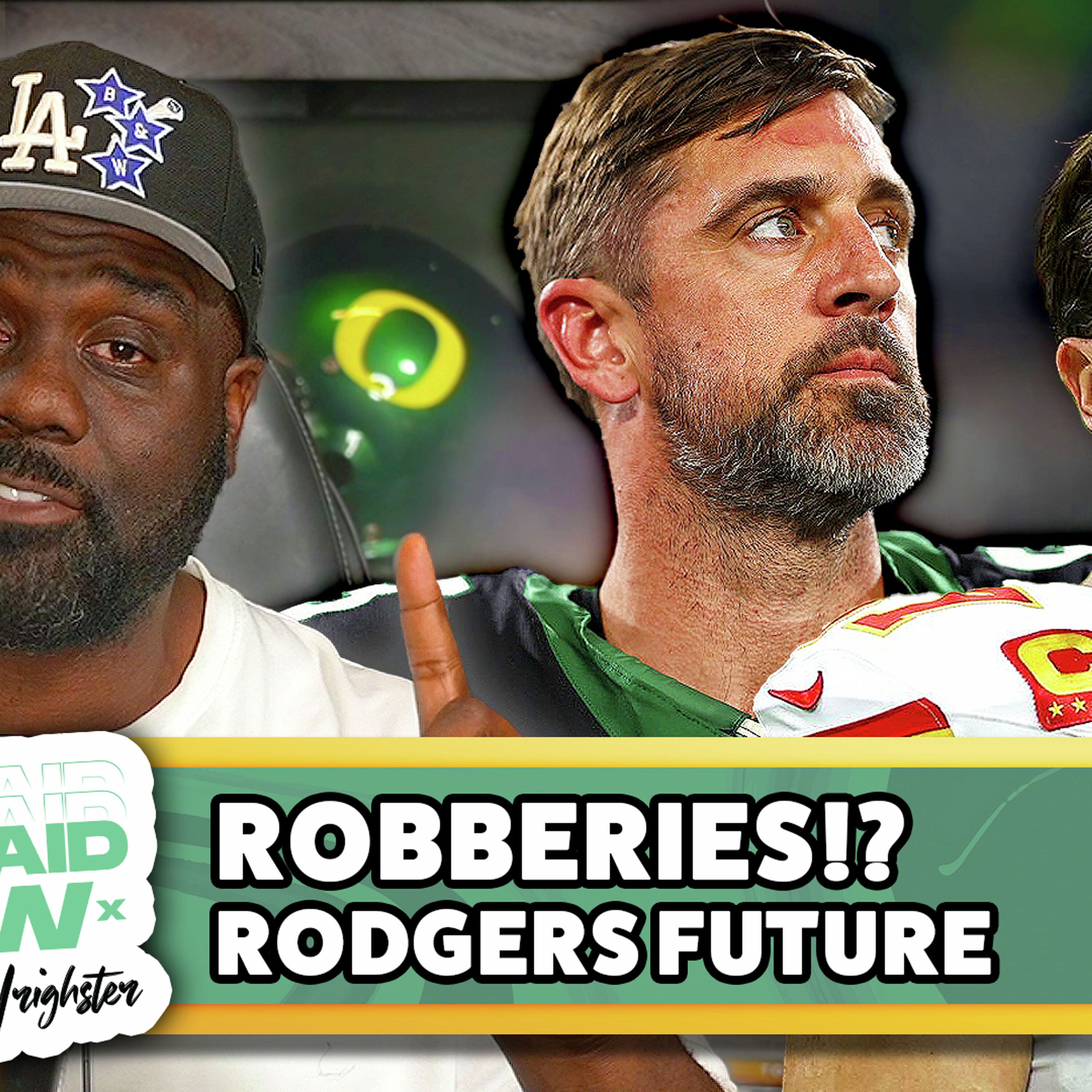 SGA Fires Agent, Kelce + Burrow + Beck Robbed, Aaron Rodgers Destination episode artwork