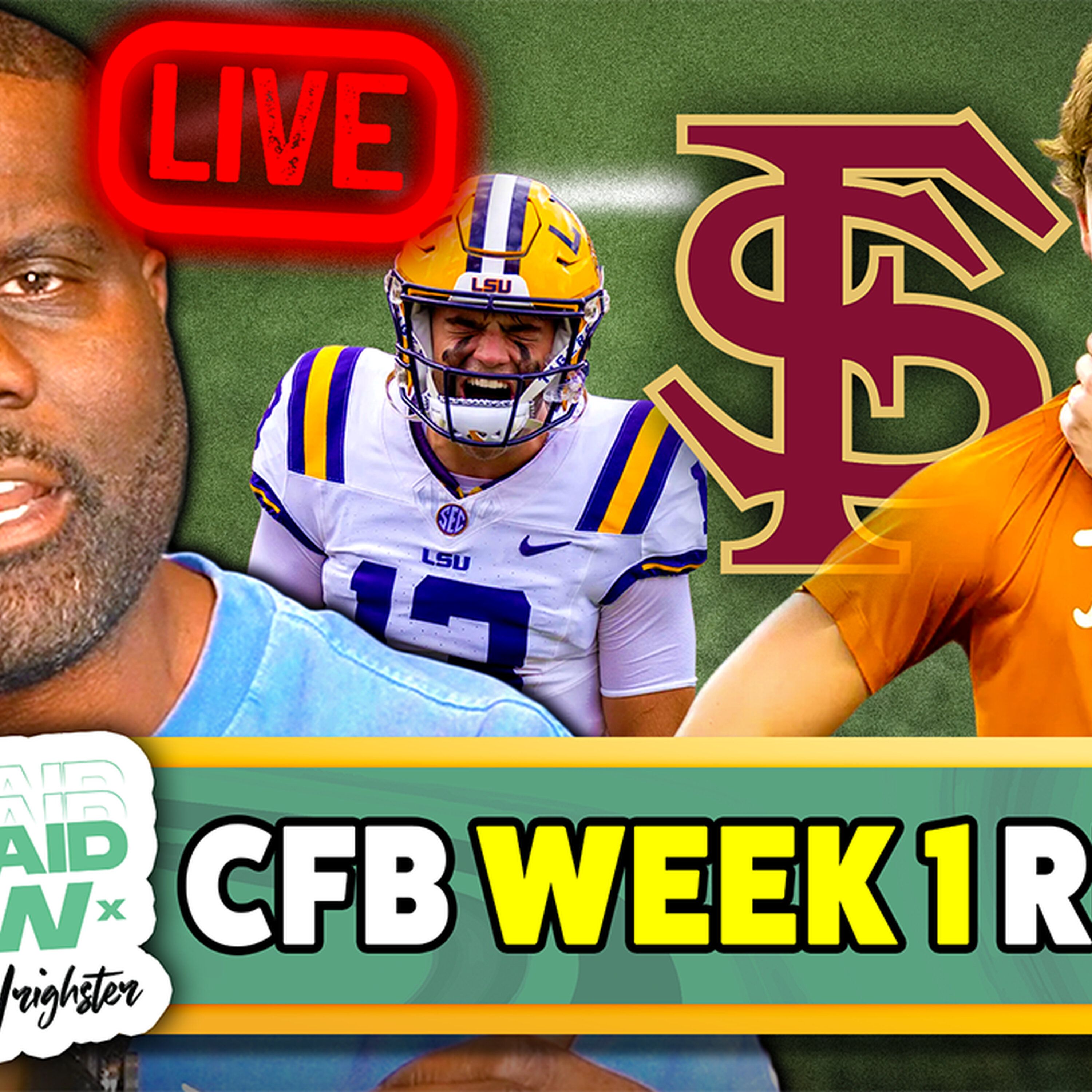 REACTION: Week 1 CFB_ Texas Falls, Bama Exposed, LSU Survives episode artwork