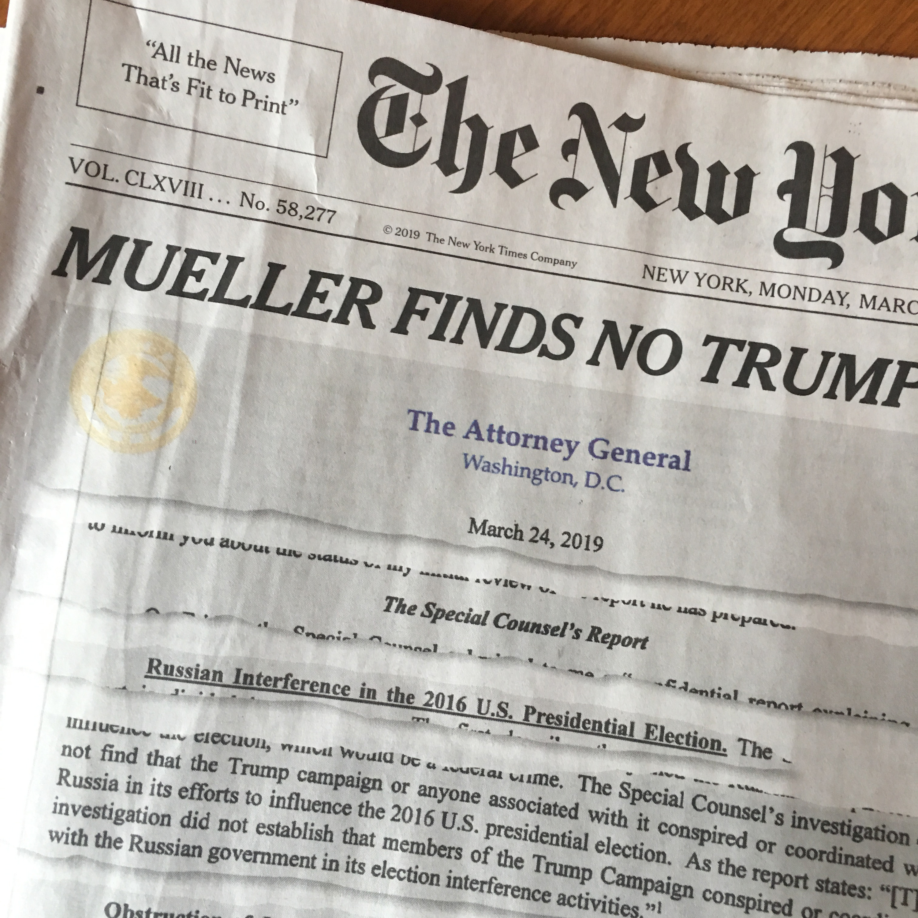 Emergency Pod: The Mueller Report