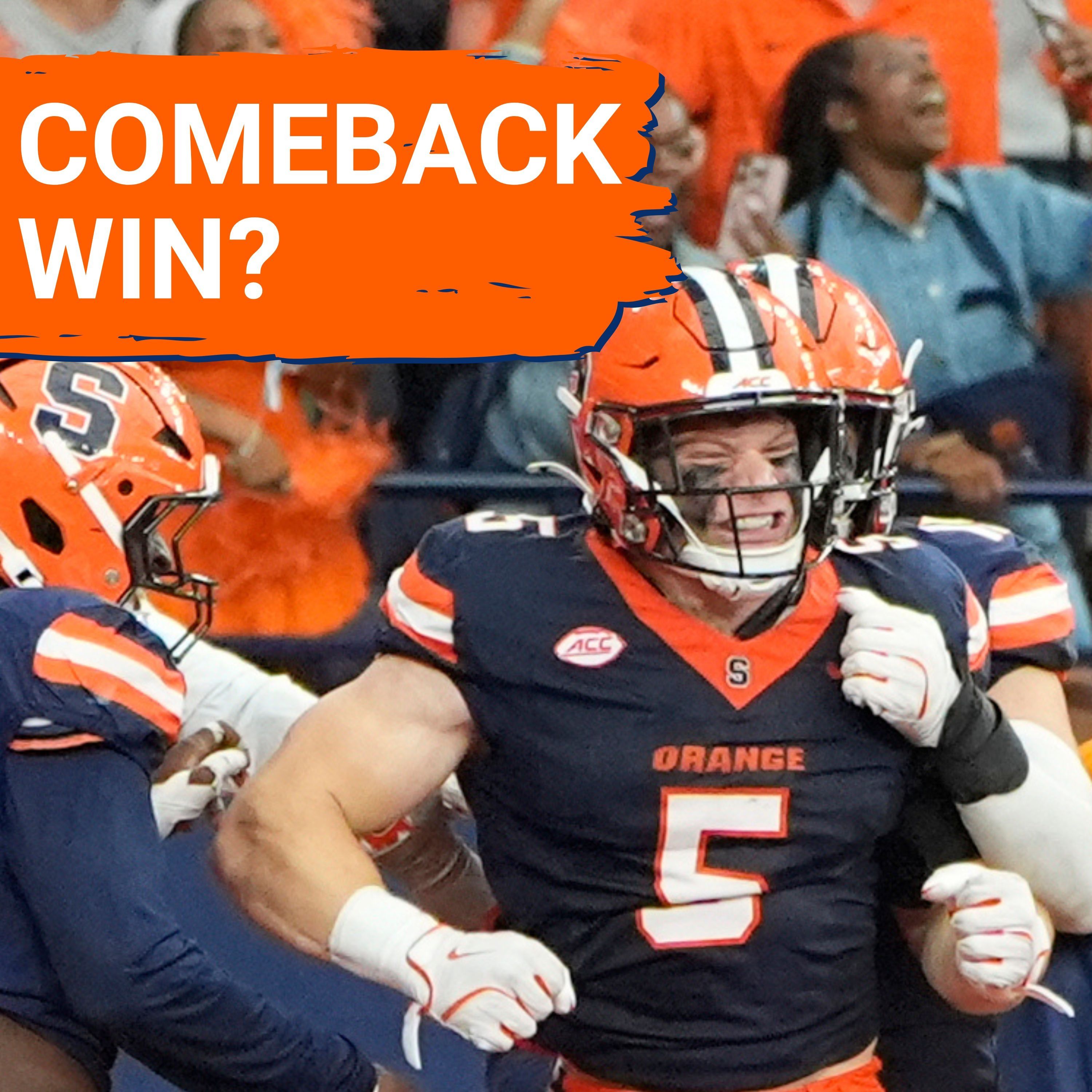 REACTION: Syracuse Football's THRILLING COMEBACK vs. UConn Huskies | Steve Angeli was CLUTCH