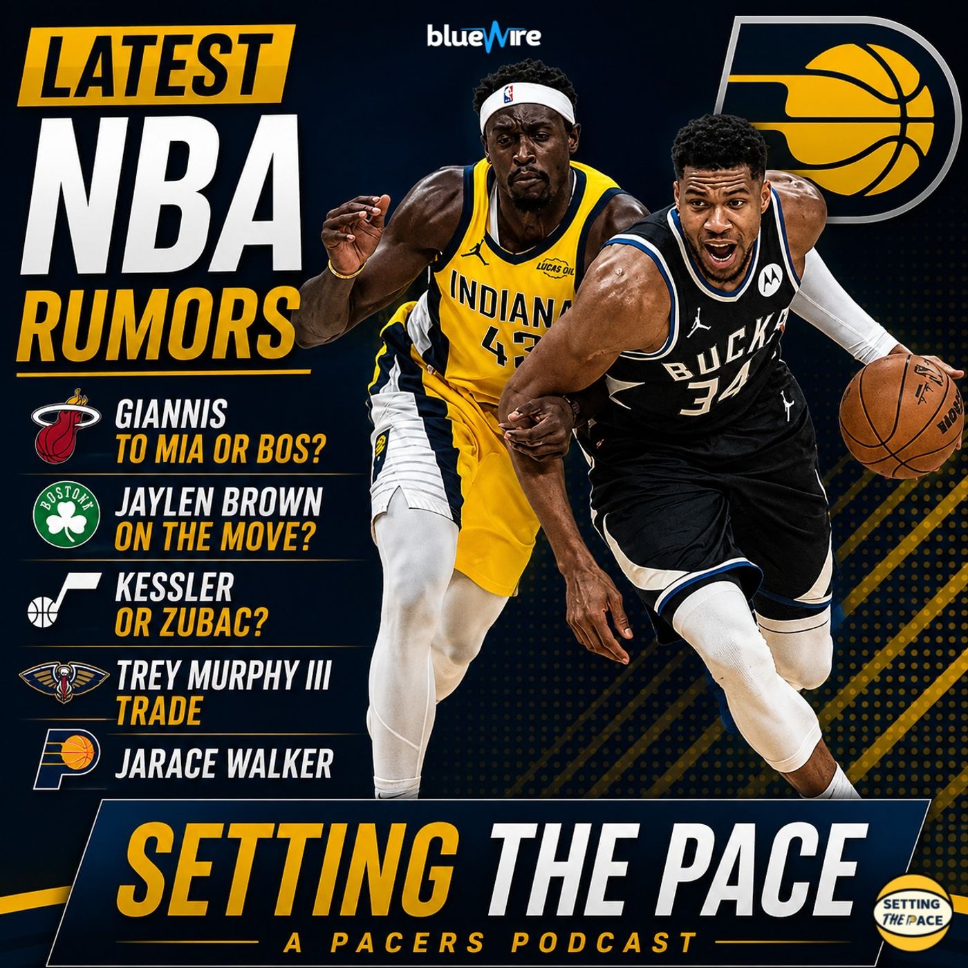 Latest NBA Rumors: Giannis for Jaylen Brown, Kessler or Zubac & Trey Murphy III Latest! episode artwork