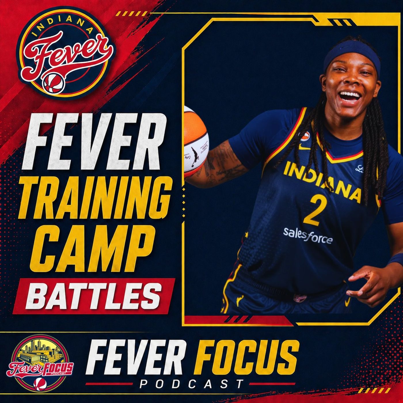 Fever Focus: Caitlin Clark Update + Why the Fever Drafted Raven Johnson | Training Camp Battles episode artwork