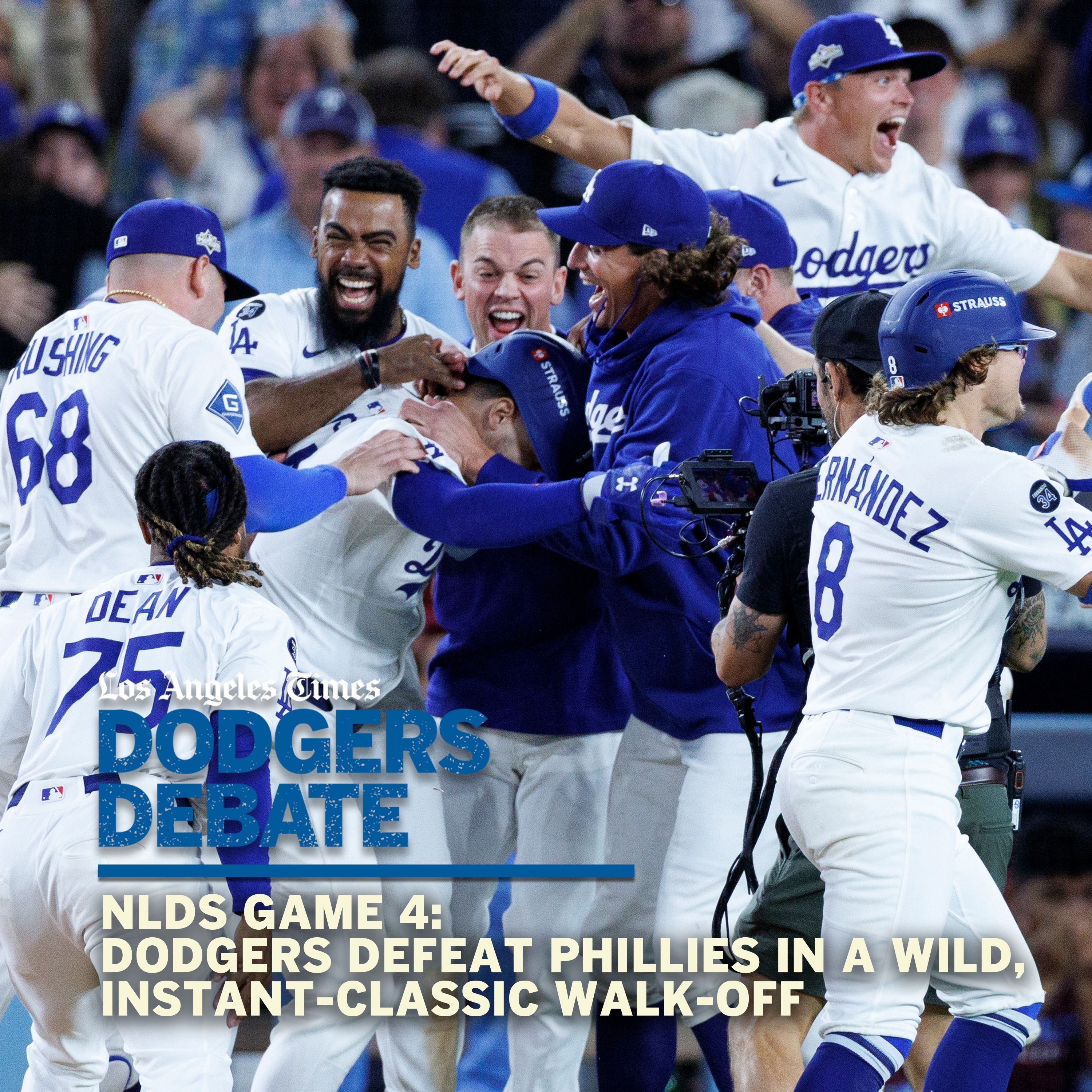 Dodgers defeat Phillies in a wild, instant-classic walk-off to reach the NLCS | Dodgers Debate