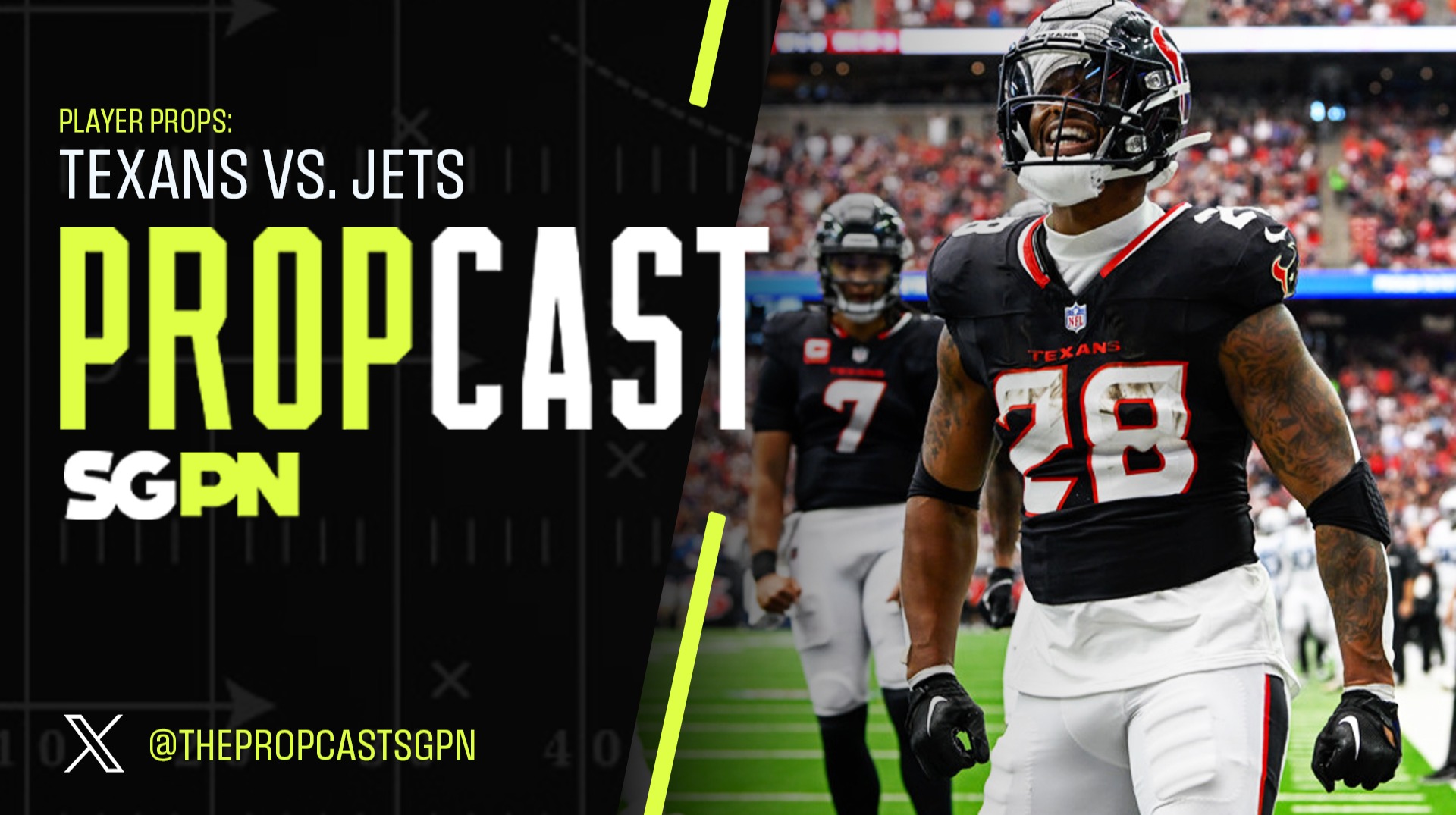 NFL Week 9 Thursday Night Football Player Props: Texans vs. Jets (Ep. 327)