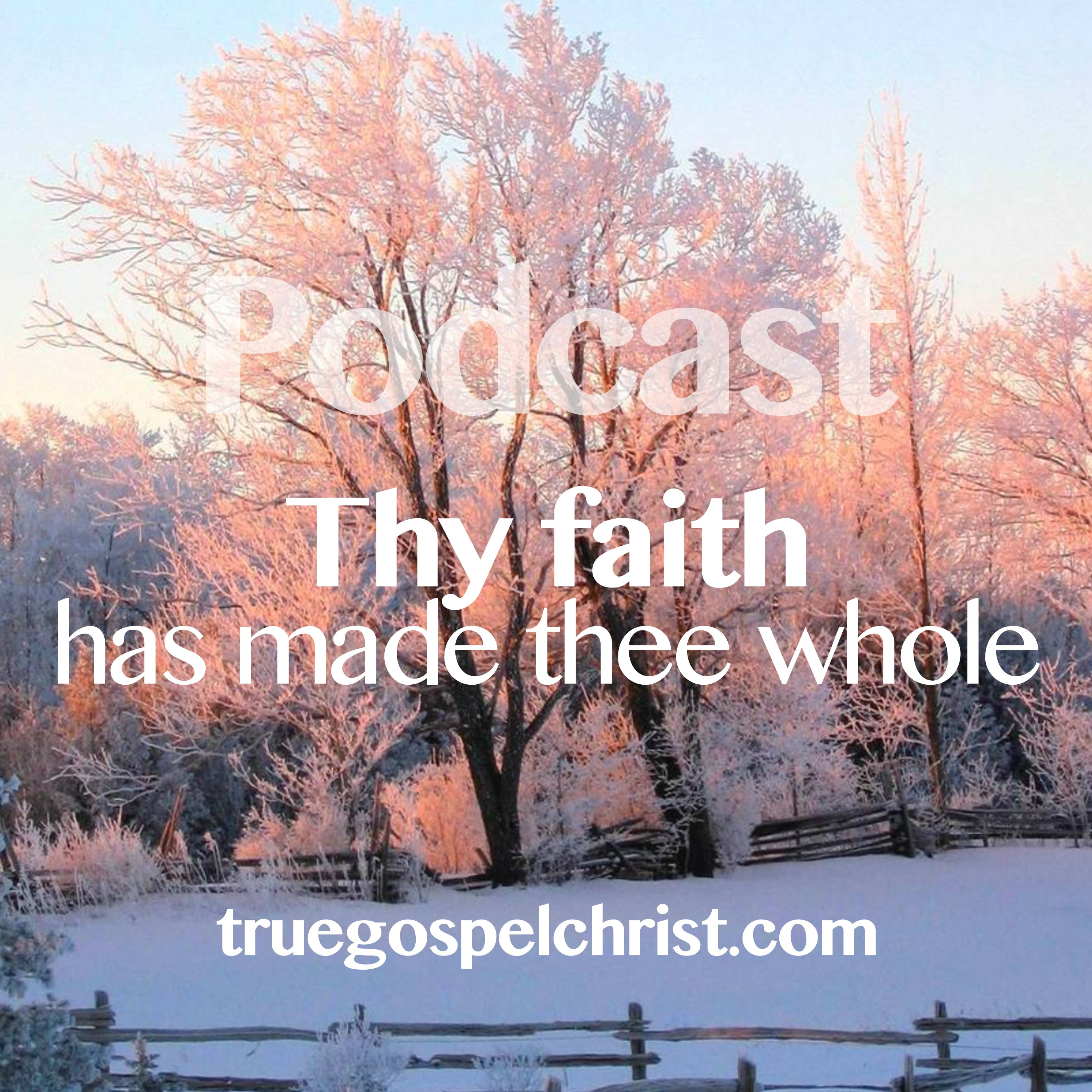 Thy faith has made thee whole