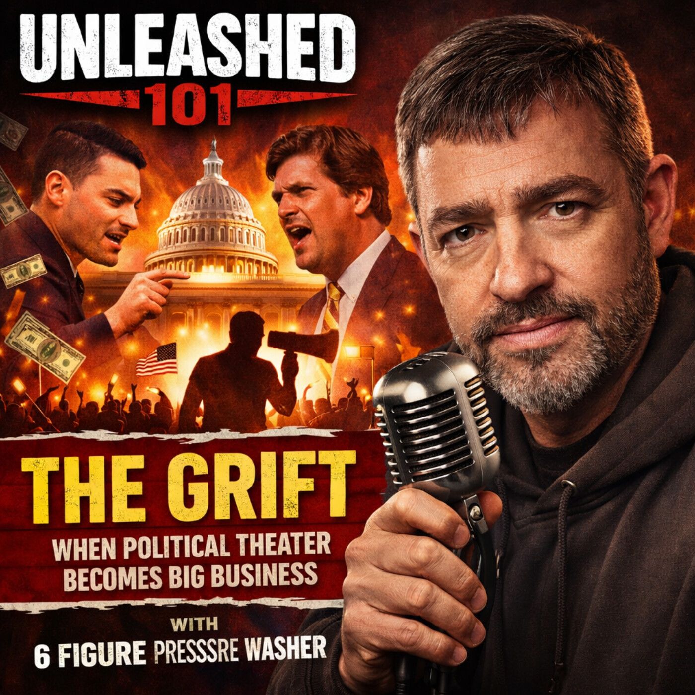 Why Nothing Gets Fixed: The Business Model of American Politics (Shapiro/Carlson, Sean Ryan, Tucker) | Unleashed 101 episode artwork