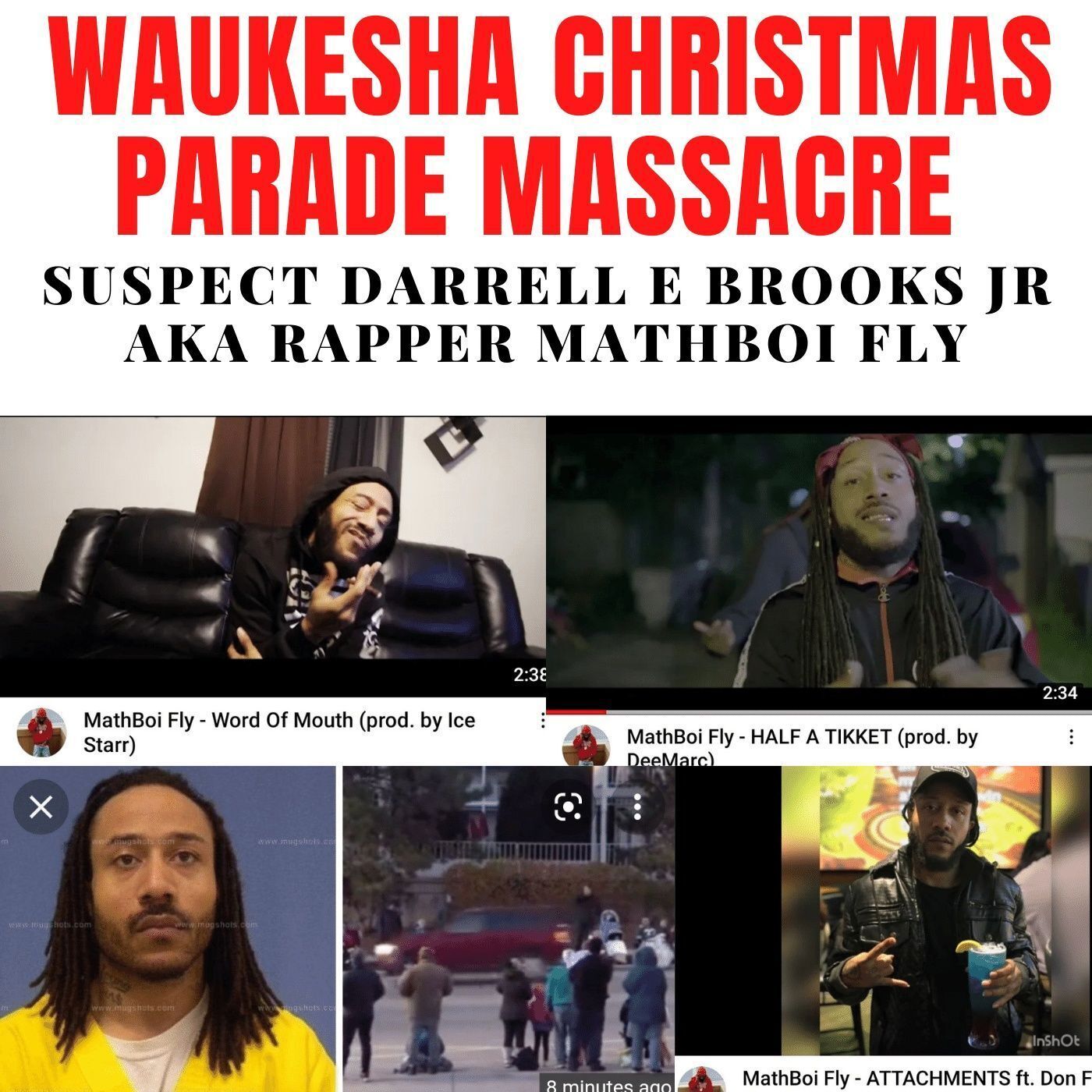 Waukesha Christmas parade Massacre updates and history of suspect in custody Darrell E Brooks Jr episode artwork