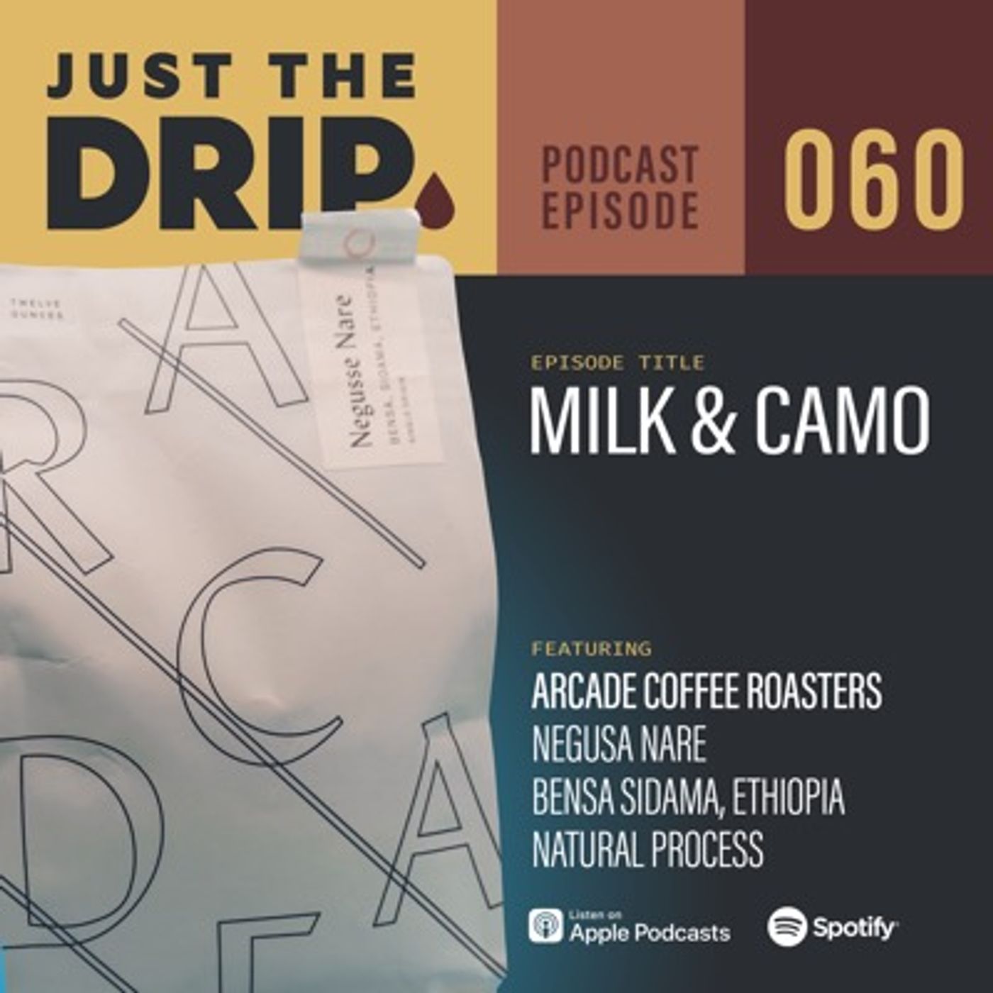 Milk & Camo | Arcade Coffee Roasters – Negusa Nare – Bensa, Sidama, Ethiopia – JTD EPS060 episode artwork