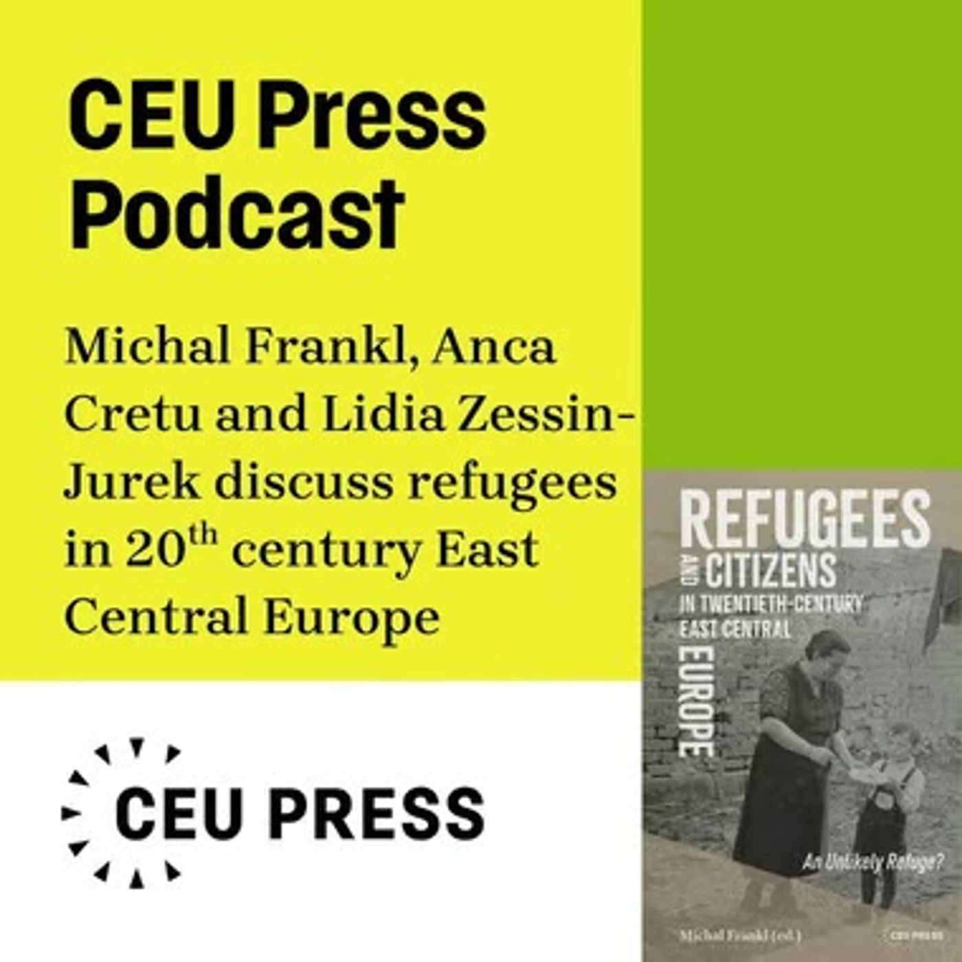 Refugees and Citizens in Twentieth-Century East Central Europe: An Unlikely Refuge? with Michal Frankl, Doina Anca Cretu and Lidia Zessin-Jurek (CEU Press, 2026) Refugees and Citizens in Twentieth-Century East Central Europe: An Unlikely Refuge? with Michal Frankl, Doina Anca Cretu and Lidia Zessin-Jurek (CEU Press, 2026)