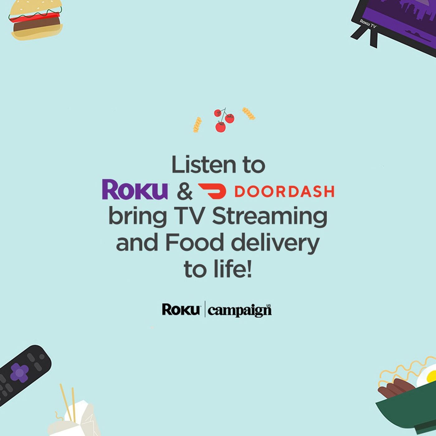 Roku and DoorDash Bring TV Streaming and Food Delivery to Life, in partnership with Roku & DoorDash episode artwork
