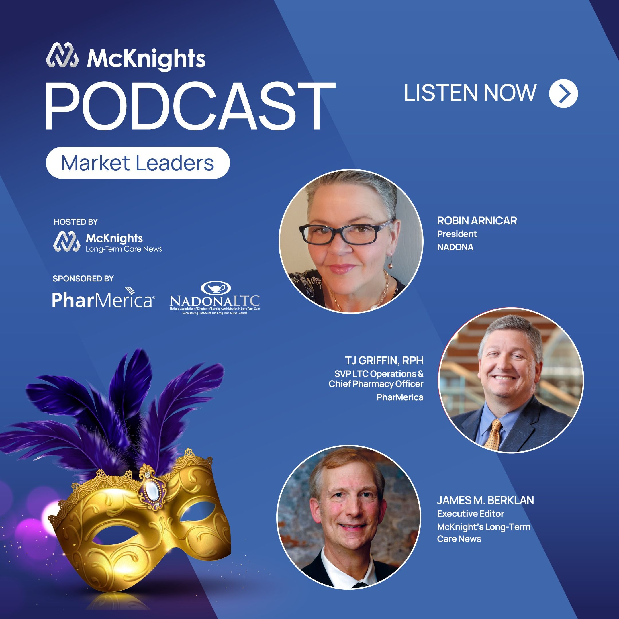 “On air, and on your side”, a podcast presented by PharMerica & Nadona LTC episode artwork