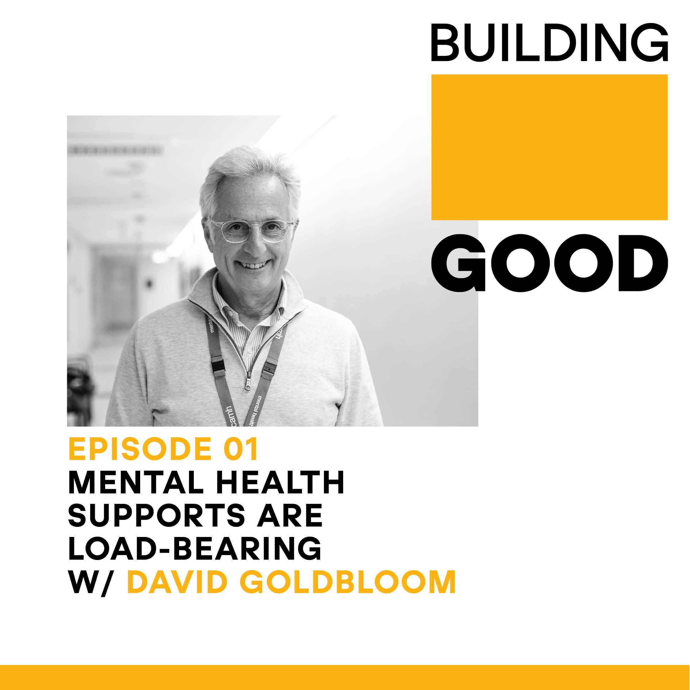 Mental health supports are load-bearing - with Dr David Goldbloom