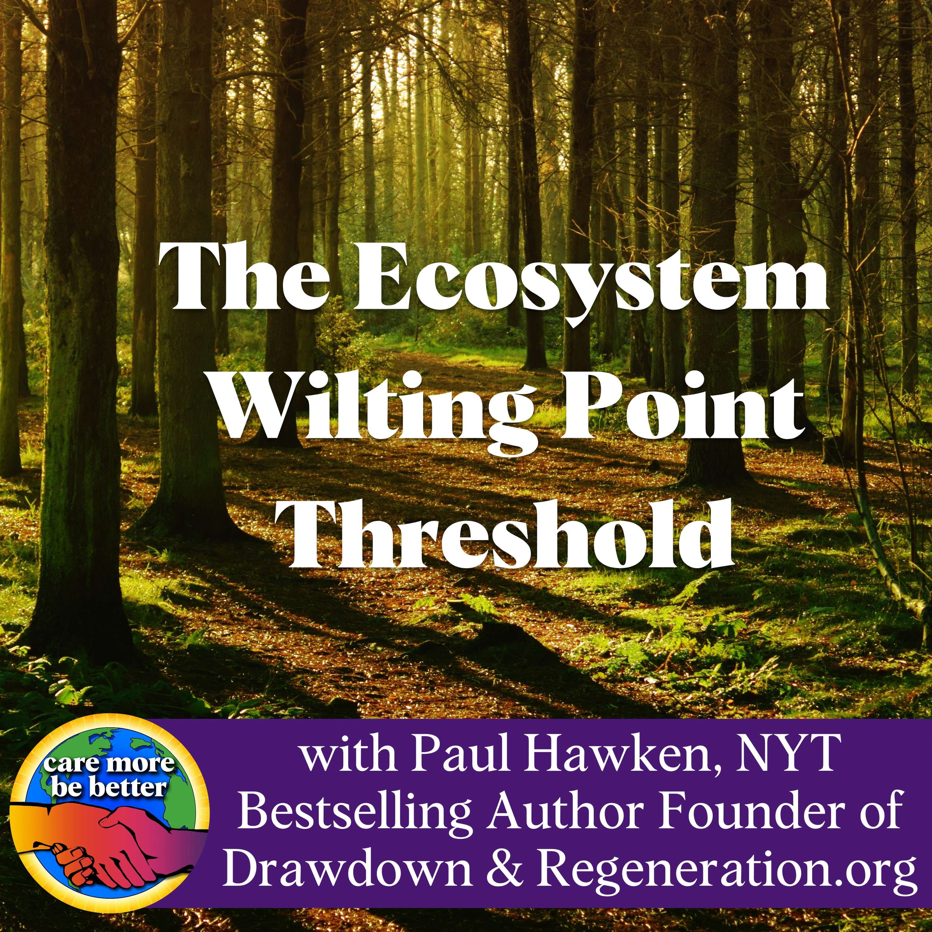 The Ecosystem Wilting Point Threshold and Defining Regeneration with Paul Hawken, Regeneration.org