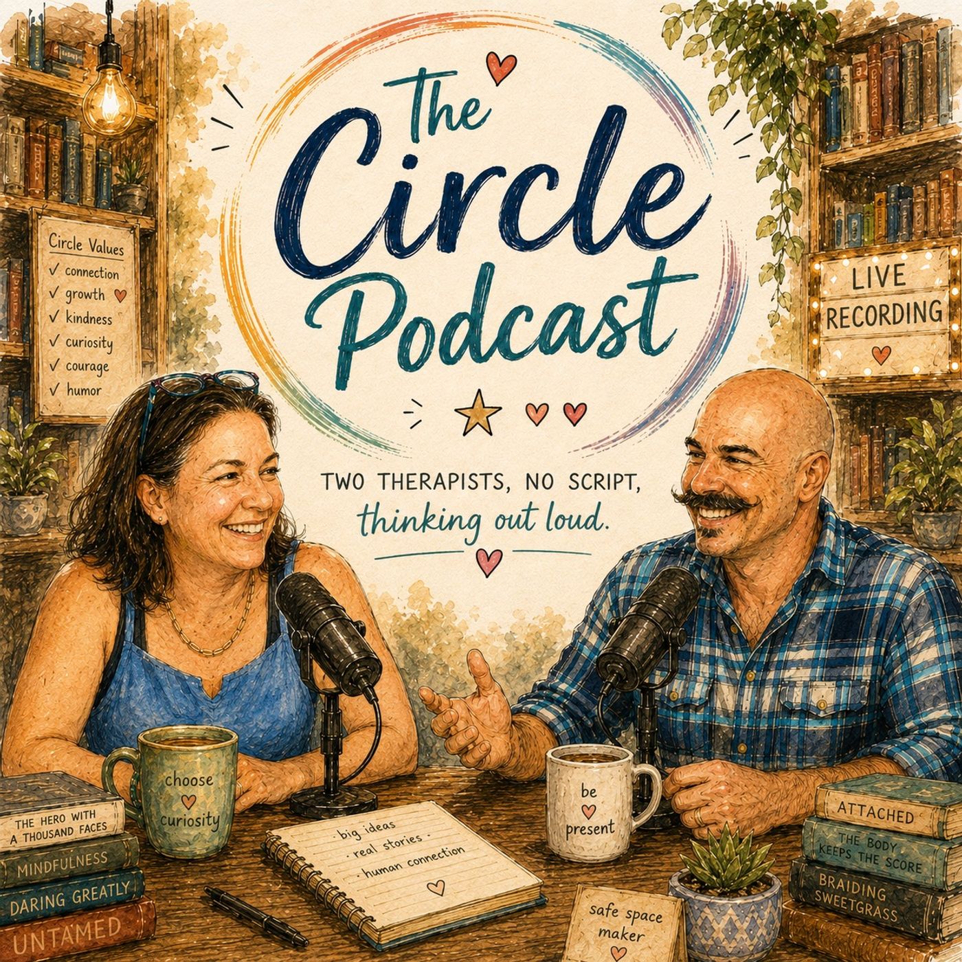 The Circle Podcast — two therapists, no script, thinking out loud.