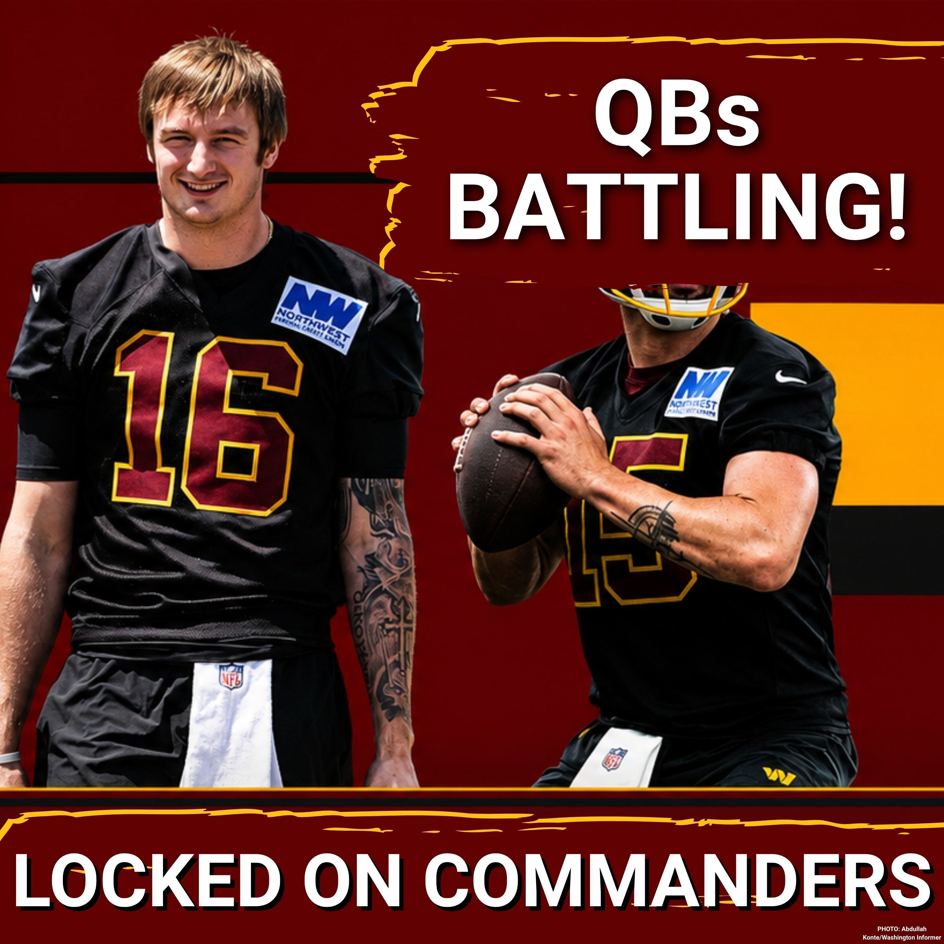 ROSTER BATTLE: Commanders Minicamp Splits INTENSIFY QB3 Competition | Jayden Daniels Staying Patient