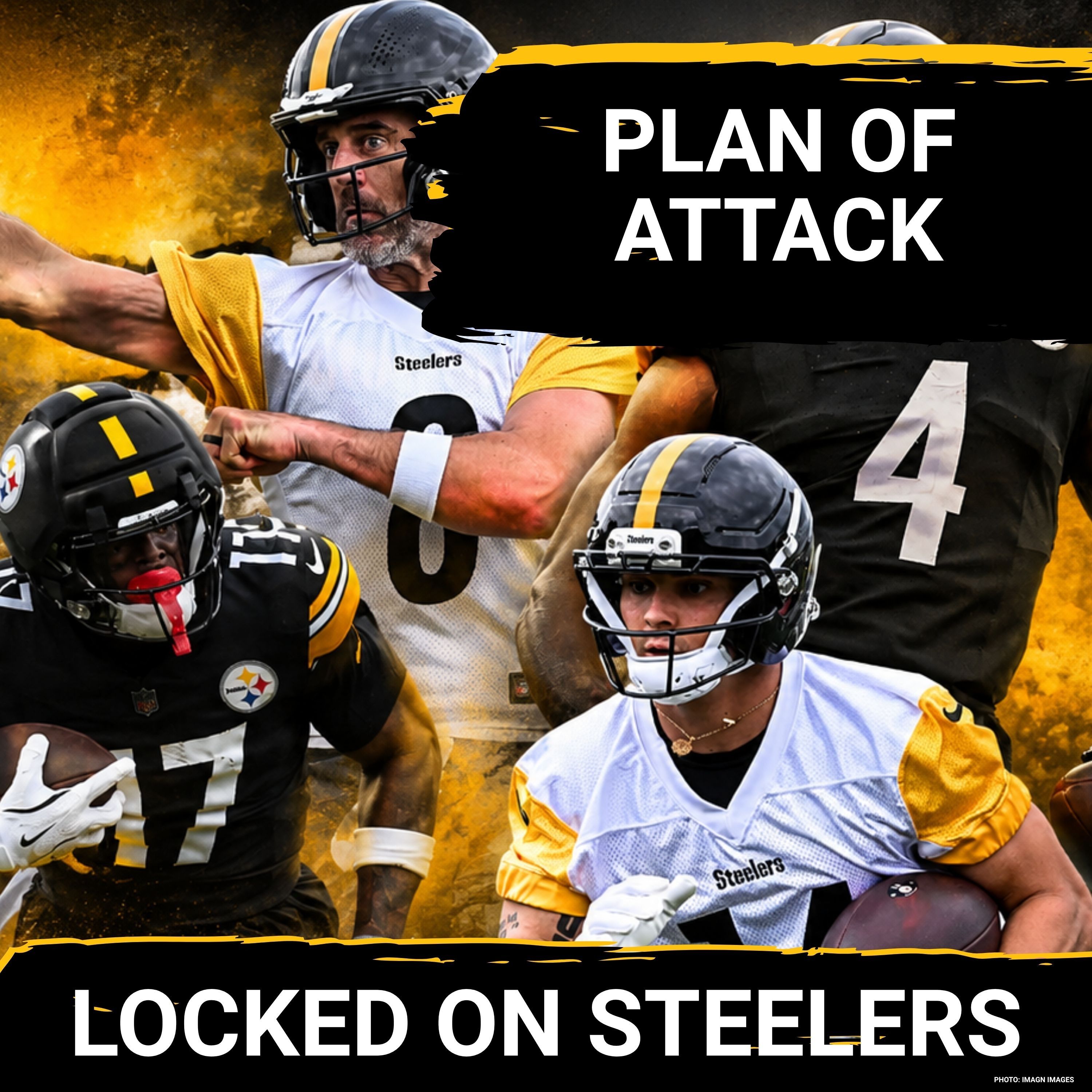 Steelers' Aaron Rodgers Ready to Free Up DK Metcalf, Spreading Attack to Germie Bernard/Roman Wilson