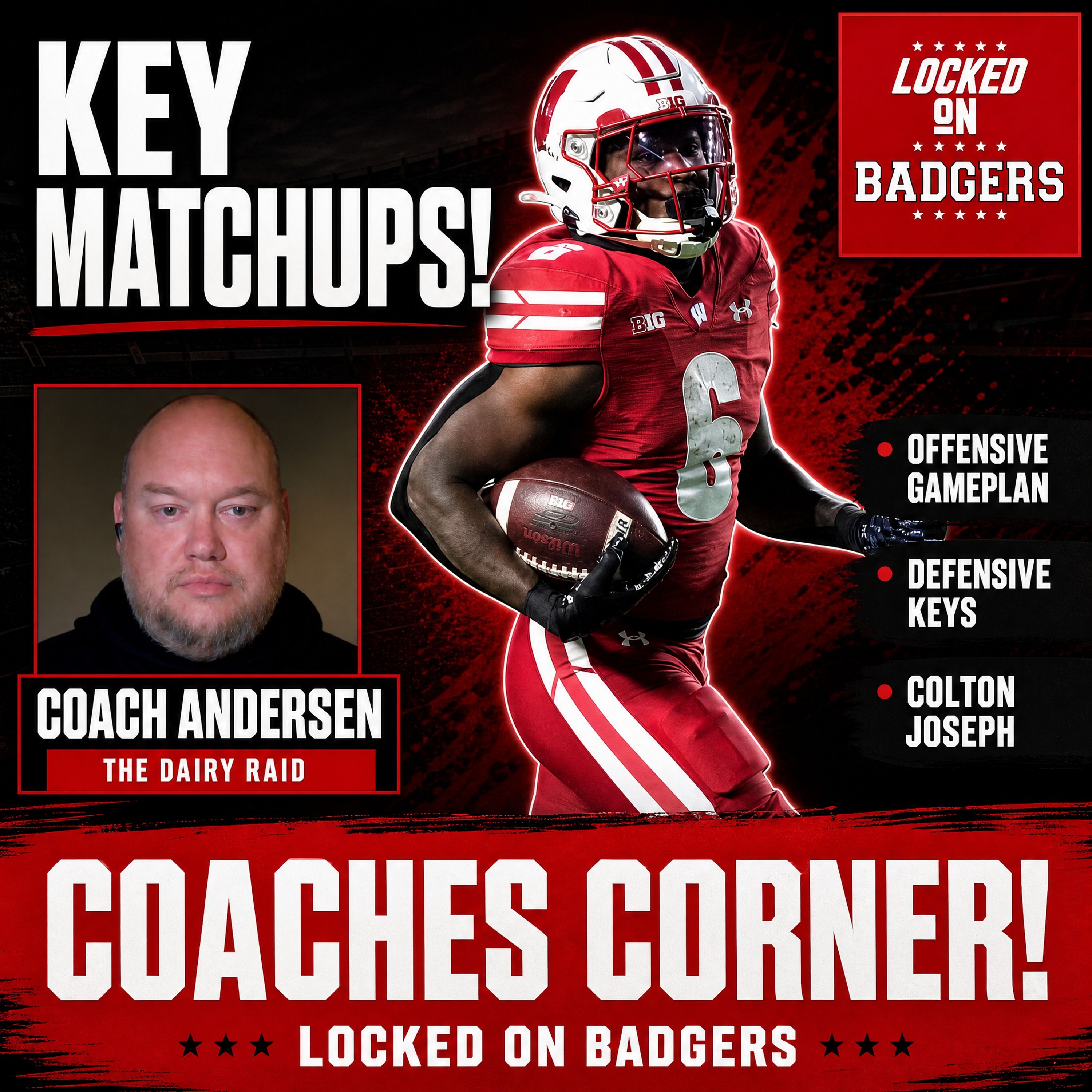 COACHES CORNER: How Wisconsin Badgers Will ATTACK Notre Dame— Colton Joseph’s Key Role in the PLAN! episode artwork
