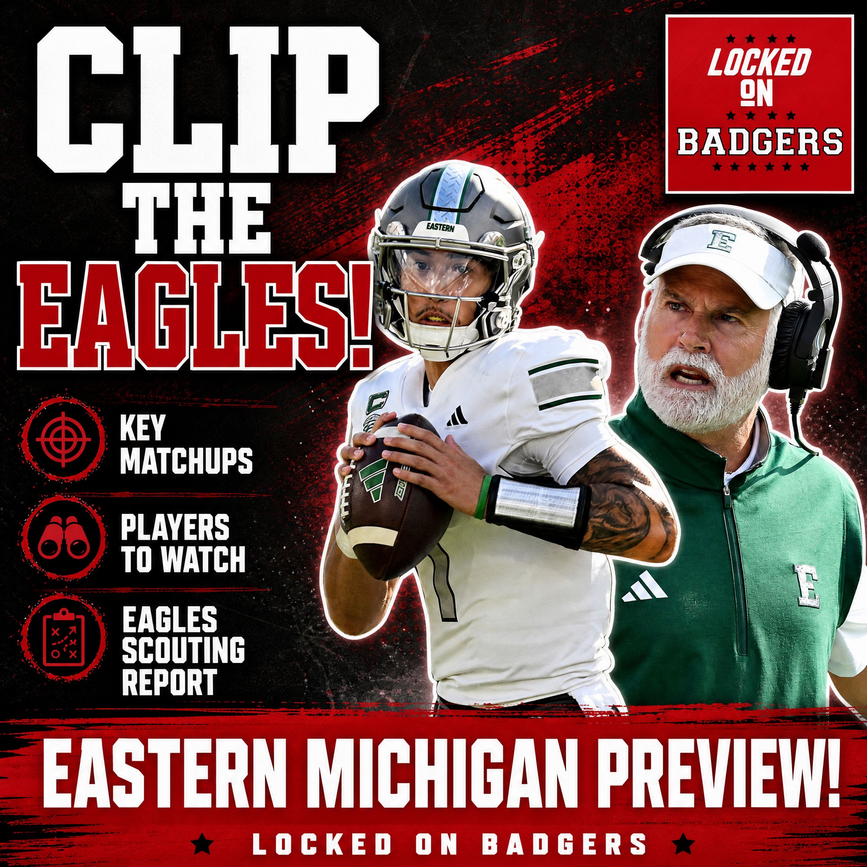 Eastern Michigan Eagles game preview! How the Wisconsin Badgers PULL away with a COMFORTABLE WIN! episode artwork