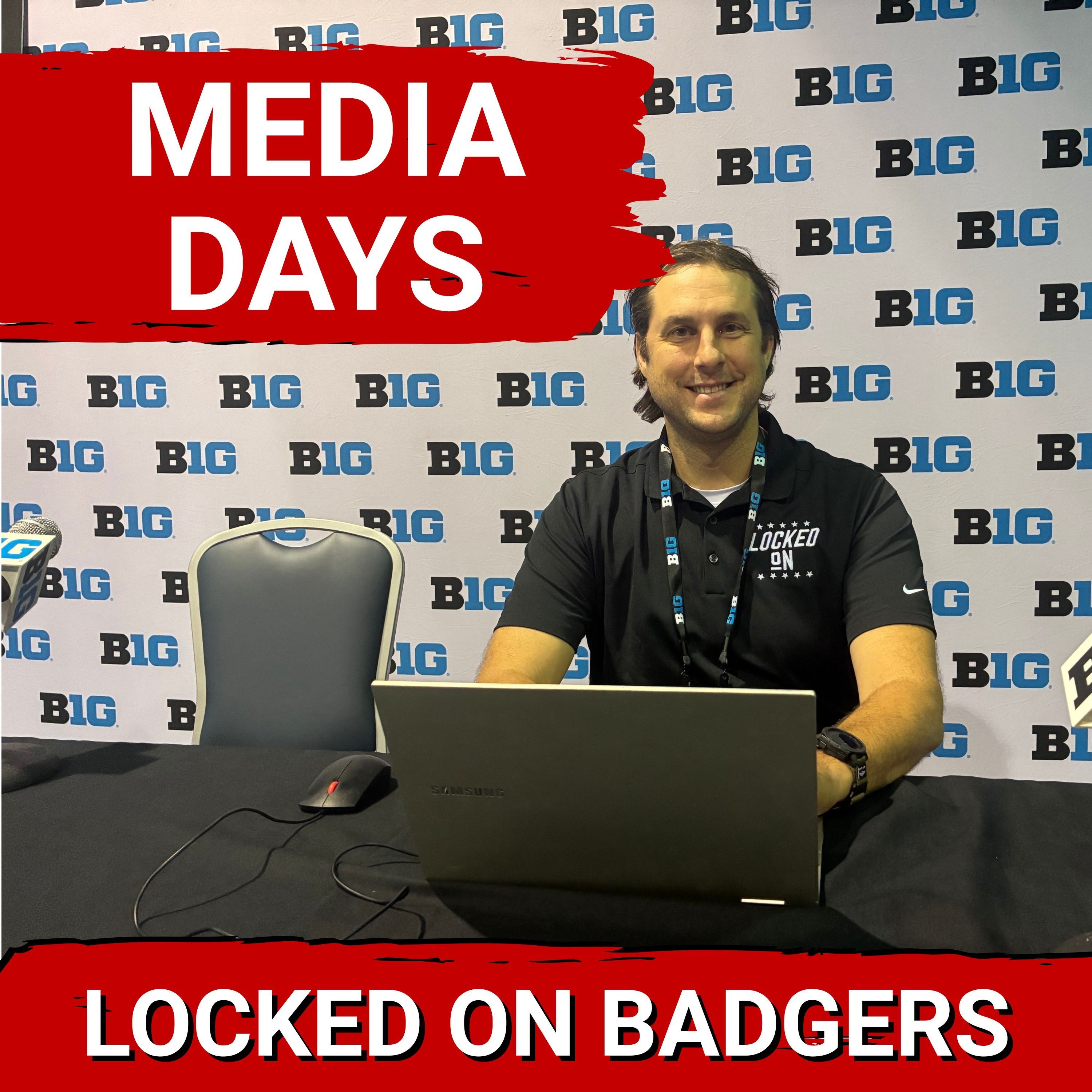 LIVE | Wisconsin Badgers basketball FROM MEDIA DAYS! Gard, Blackwell and Winter talk! BIG GOALS!