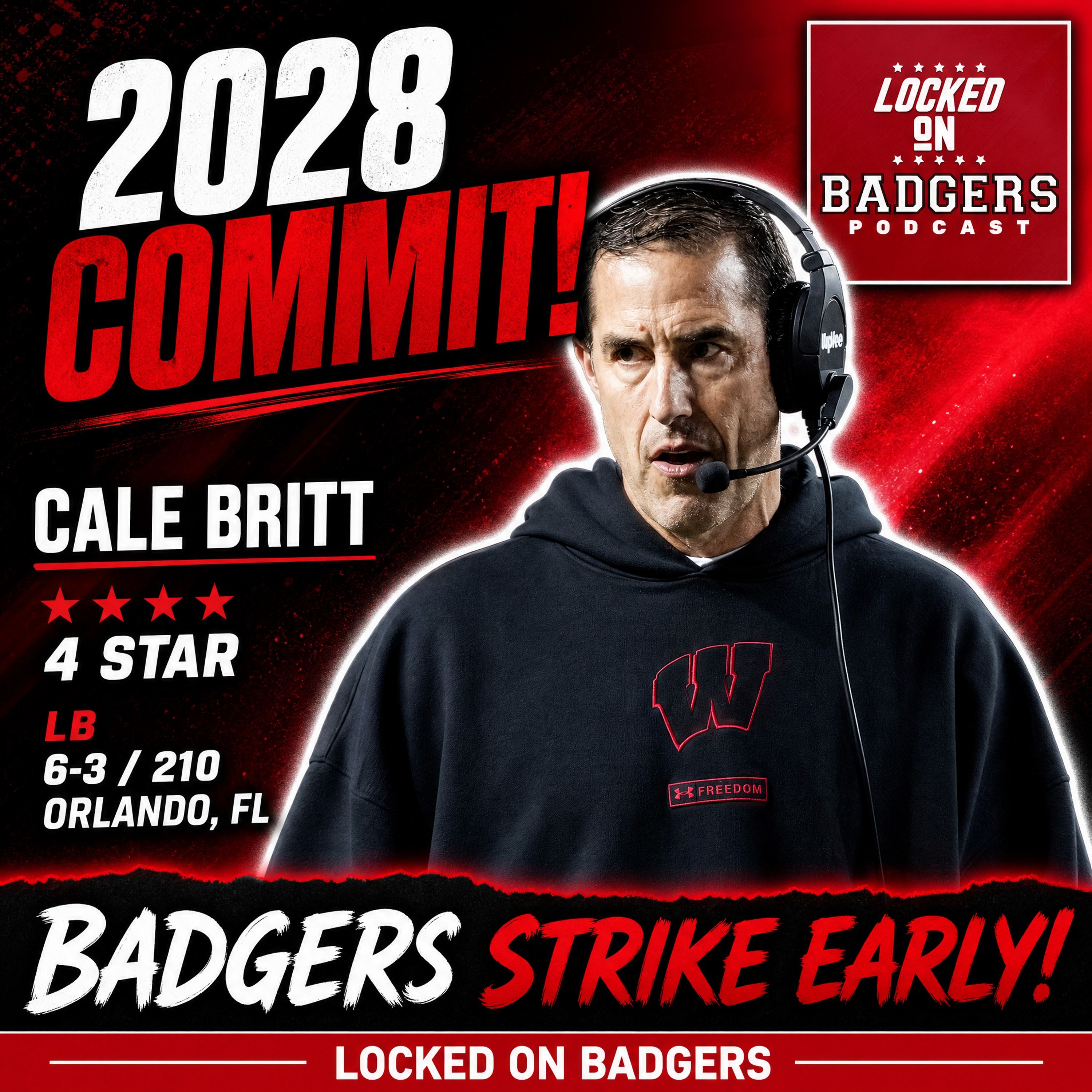BOOM: Wisconsin Badgers LAND Top Florida Linebacker Cale Britt in 2028 Recruiting Coup