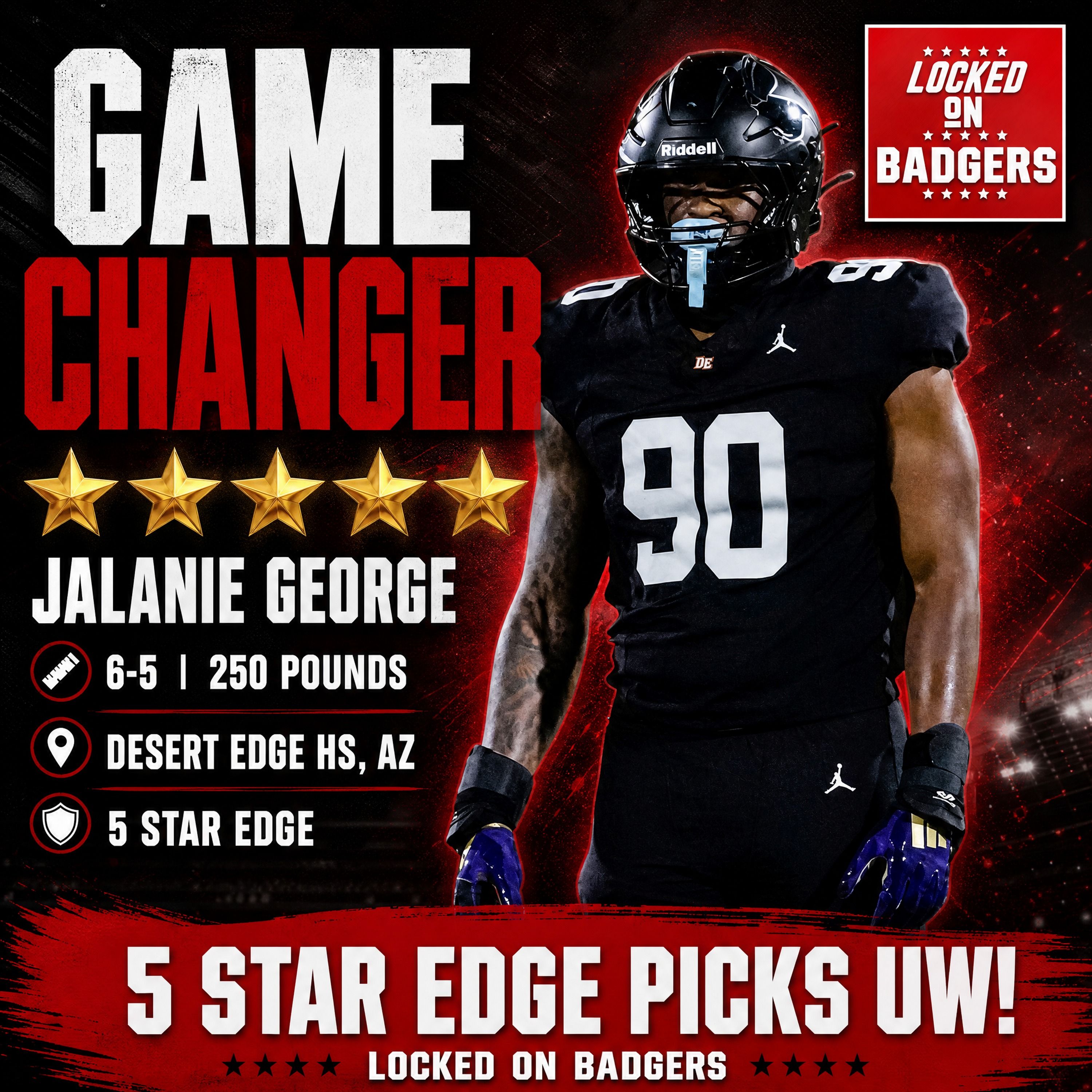 SHOCKWAVE: Wisconsin Badgers Secure Jalanie George Commitment, REDEFINE National Recruiting