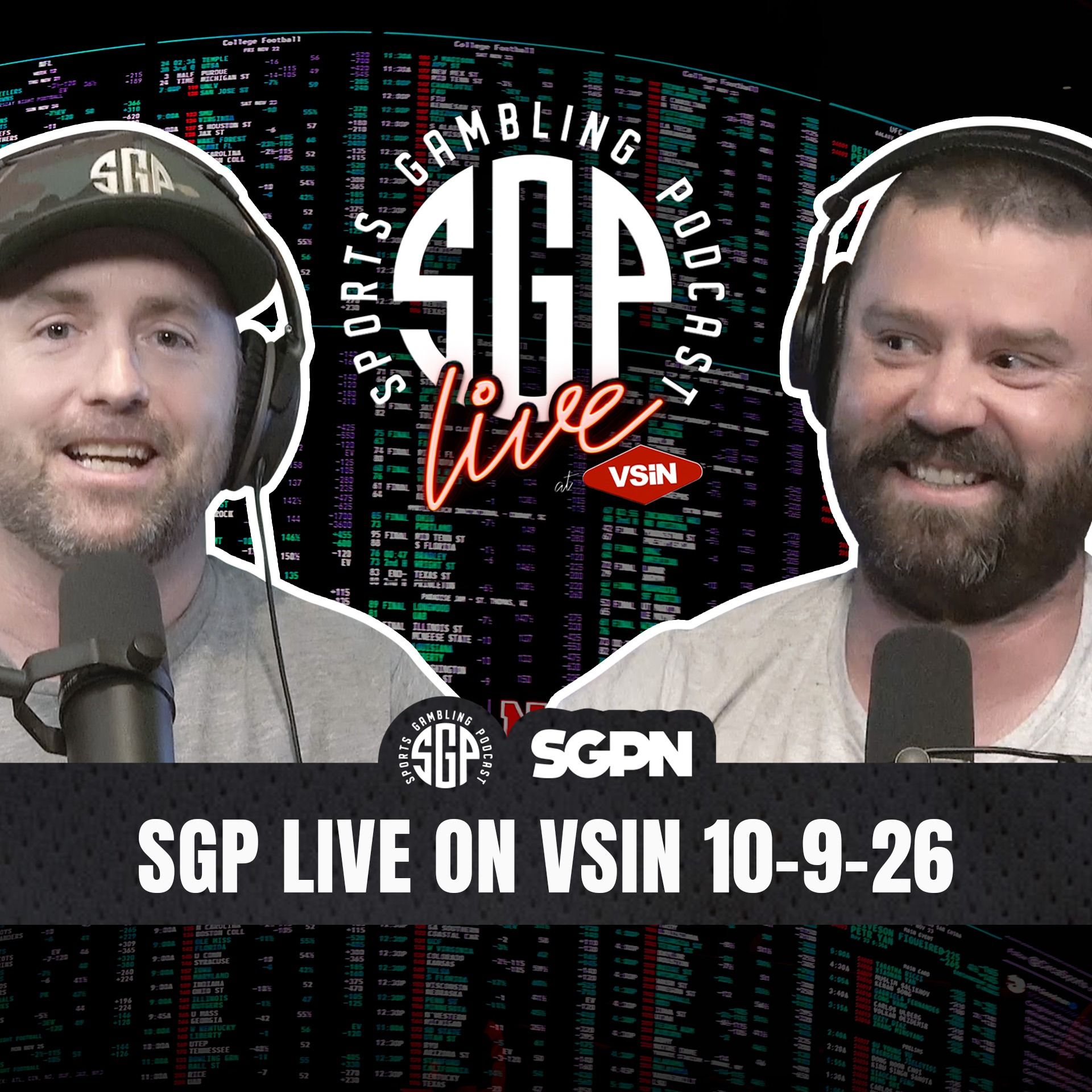Sports Gambling Podcast LIVE On VSIN (10-9-26)
