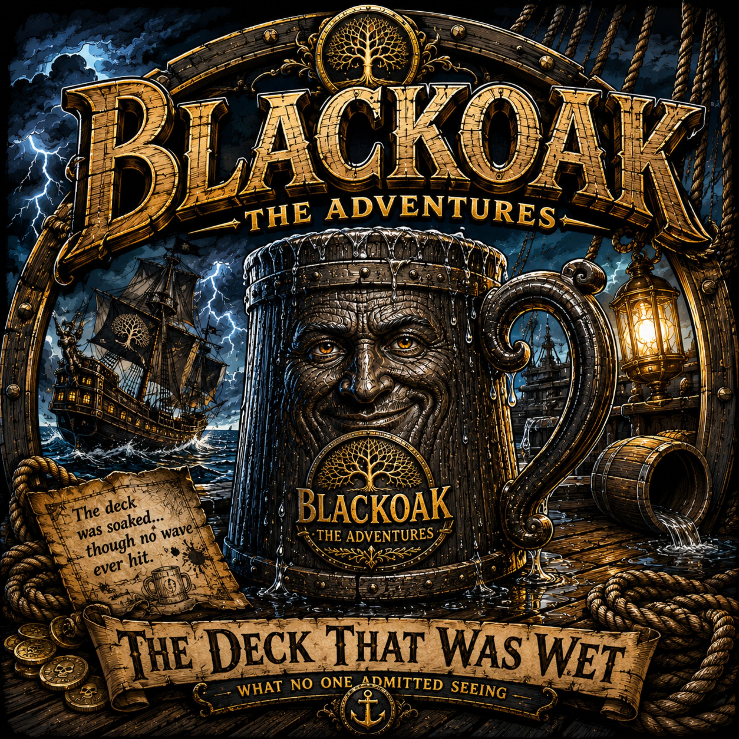 BLACKOAK: THE ADVENTURES THE DECK THAT WAS WET — WHAT NO ONE ADMITTED SEEING