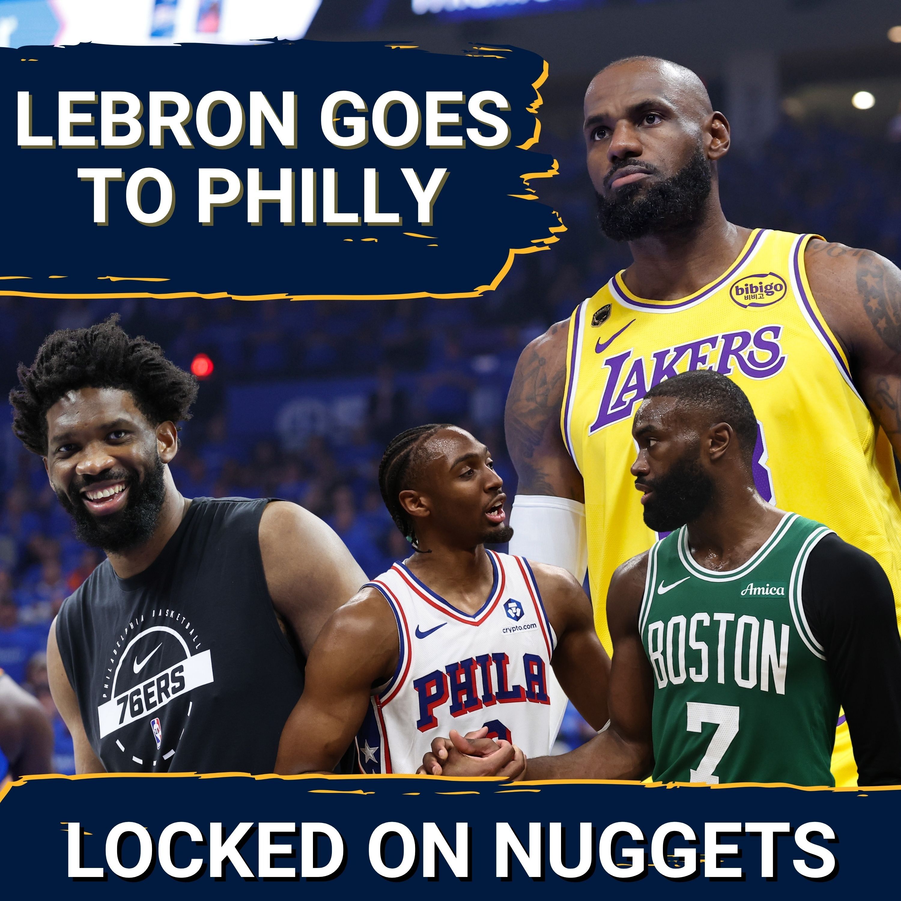 INSANE: LeBron James TEAMS UP with Joel Embiid, Jaylen Brown, Tyrese Maxey on 76ers