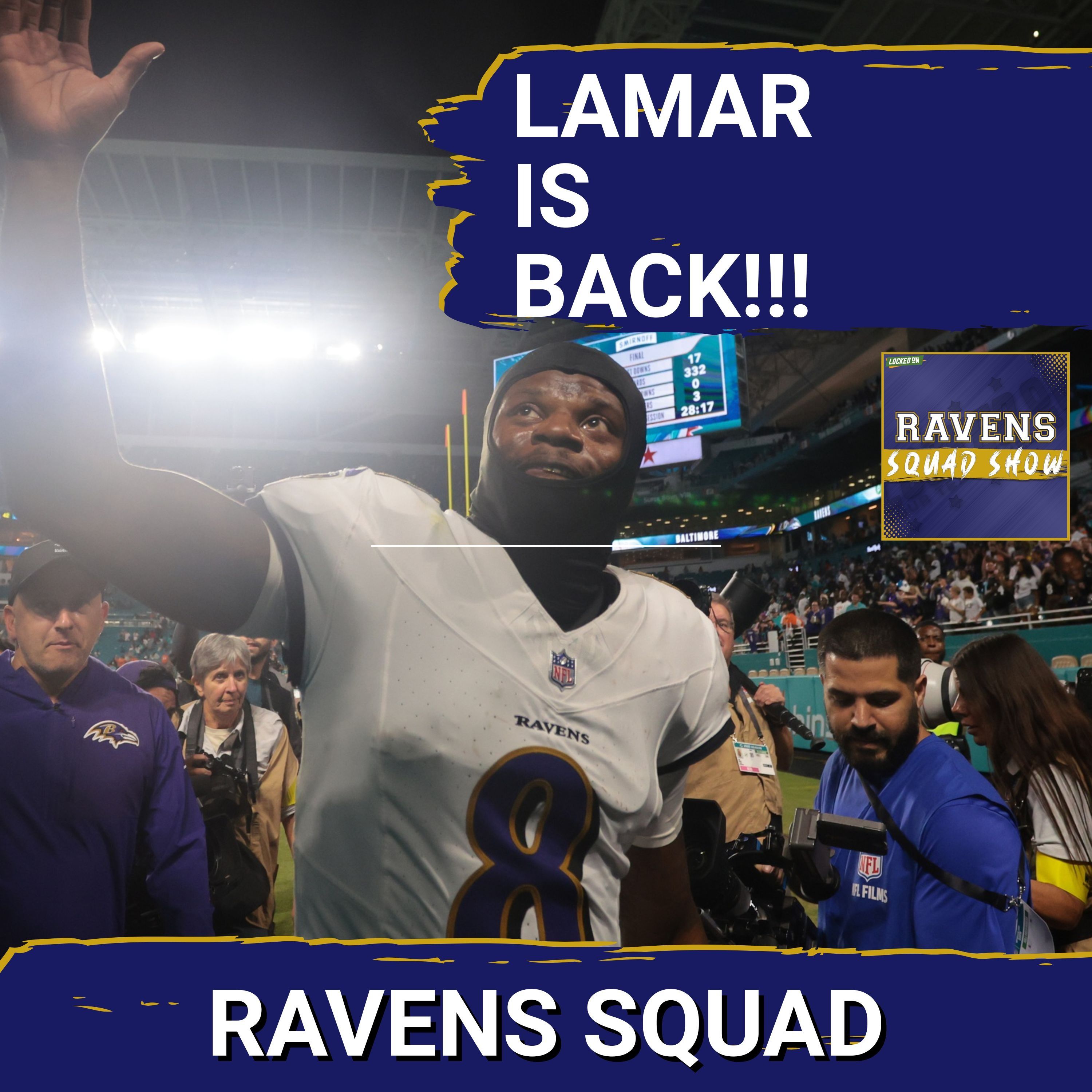 RAVENS SQUAD SHOW: Lamar Jackson's EXPLOSIVE return LAUNCHES Baltimore Ravens past Miami Dolphins