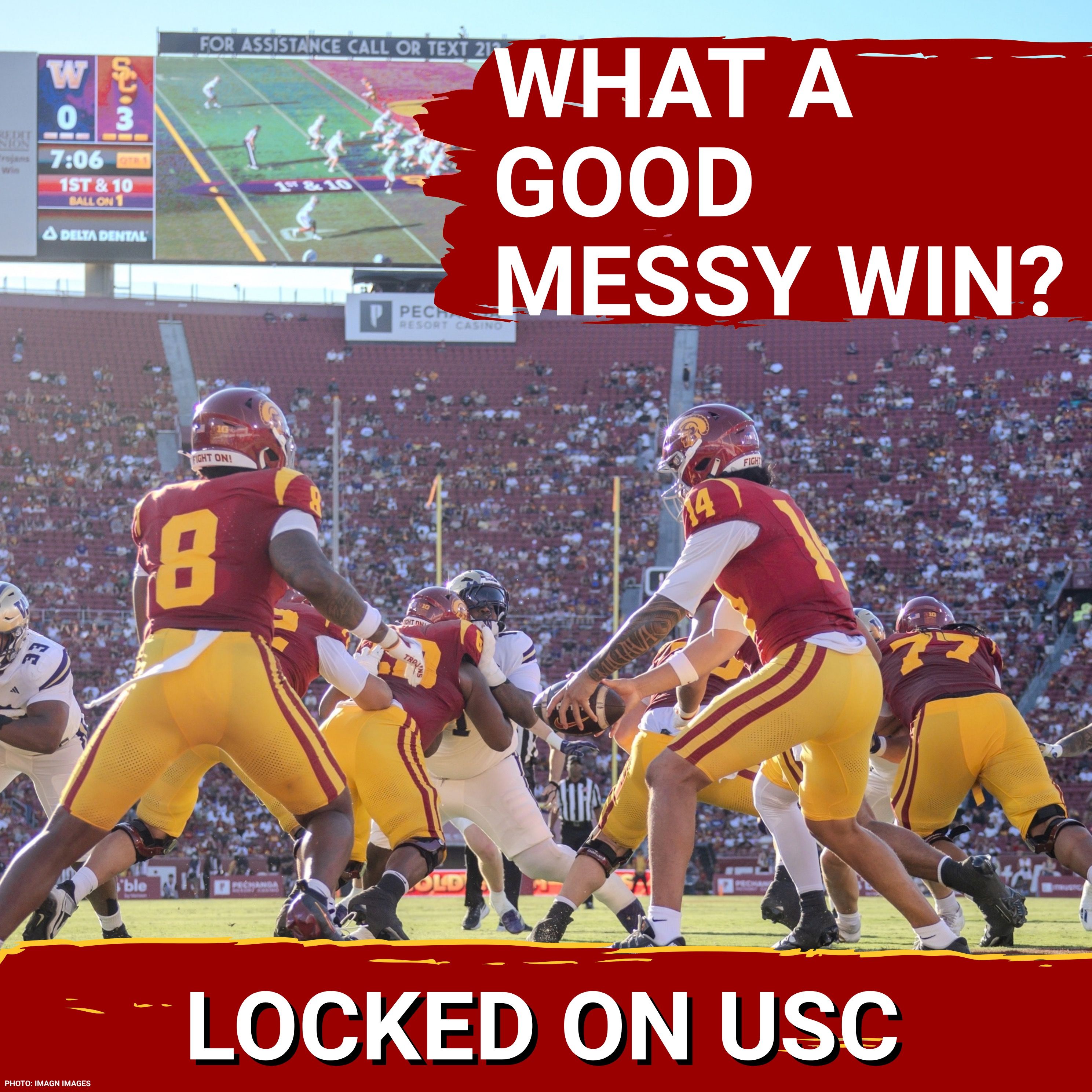 INSTANT REACTION: USC'S Defense Smothers Huskies QB Desmond Williams In A Good Ugly Win episode artwork