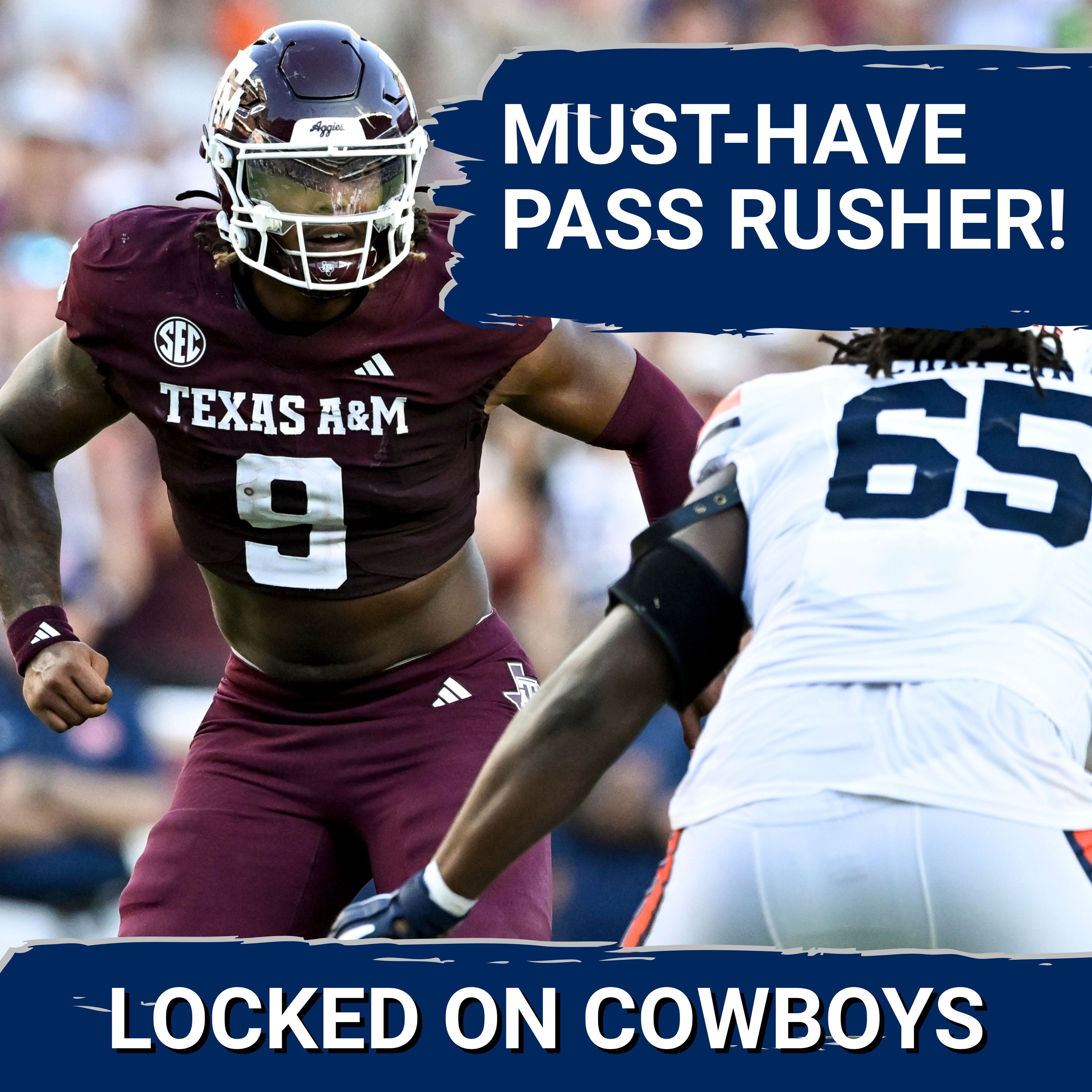 DRAFT: Dallas Cowboys MUST Draft Cashius Howell! | 3 First Round EDGE Prospects Dallas SHOULD Target!