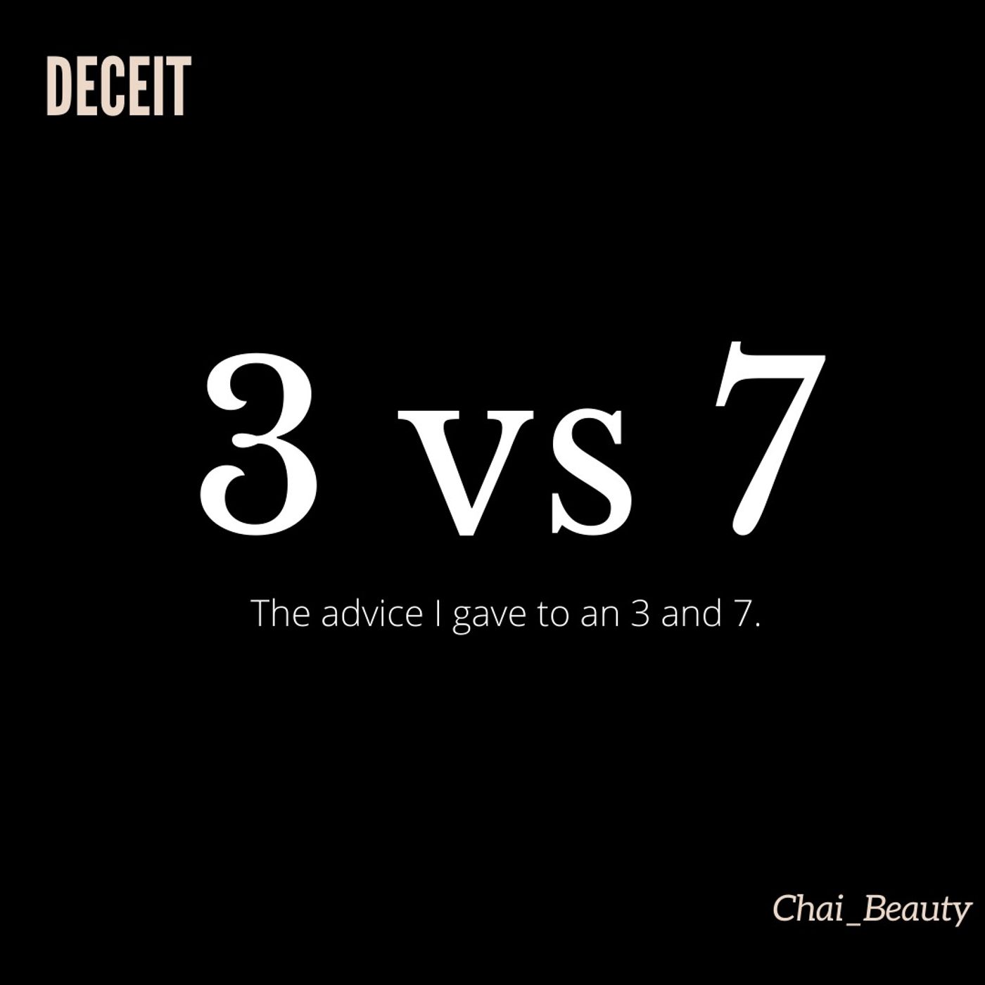 I gave advice to a 3