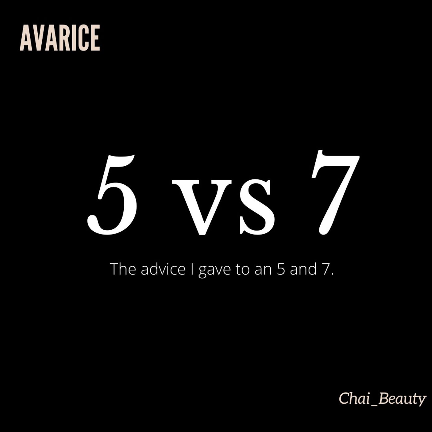 I gave advice to a 5