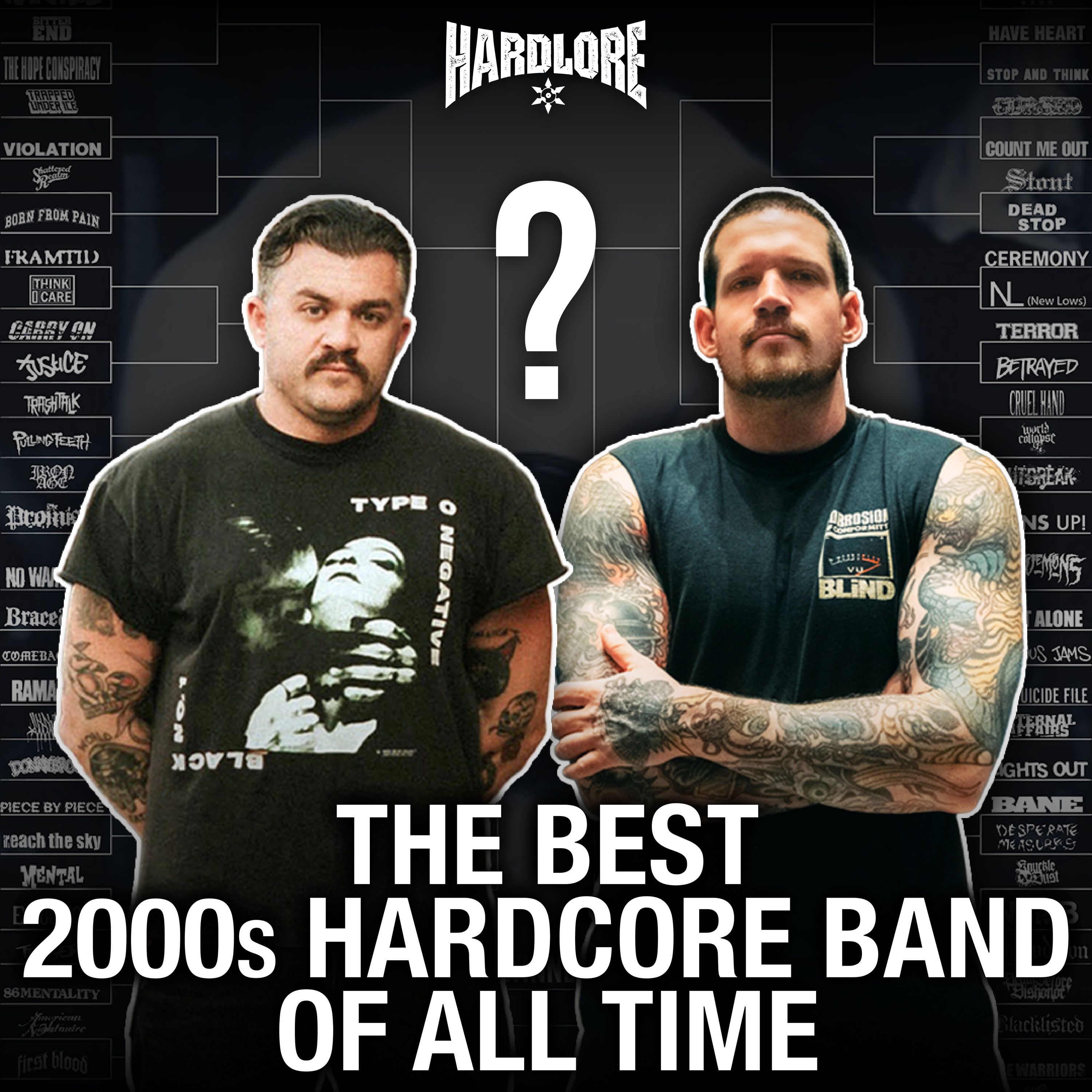The Best 2000’s Hardcore Band (Tournament Bracket)