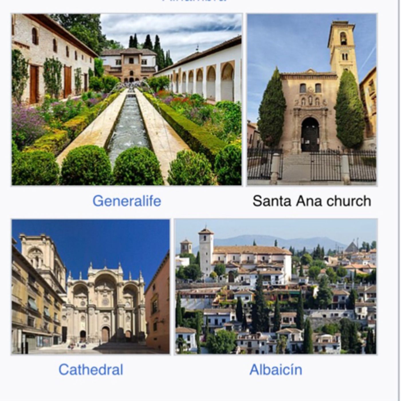 Granada is the capital city of the province of Granada