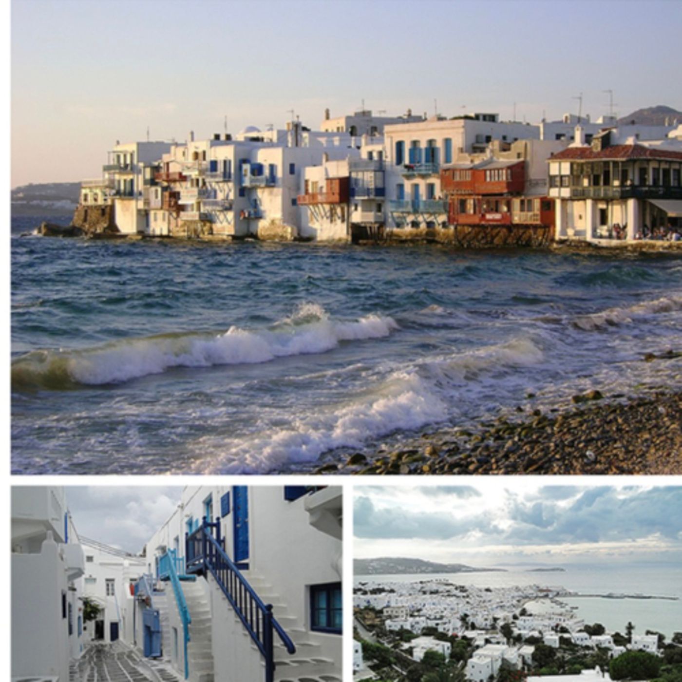 Mykonos is a Greek island, part of the Cyclades, lying between Tinos, Syros, Paros and Naxos.