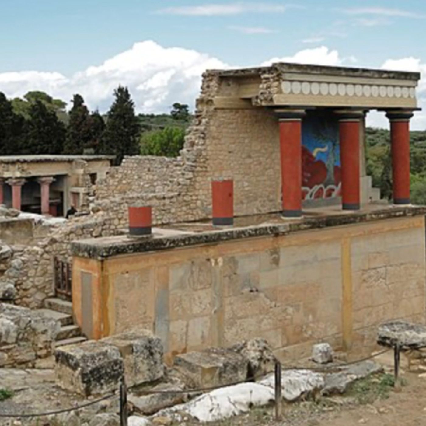 Knossos is the largest Bronze Age archaeological site on Crete