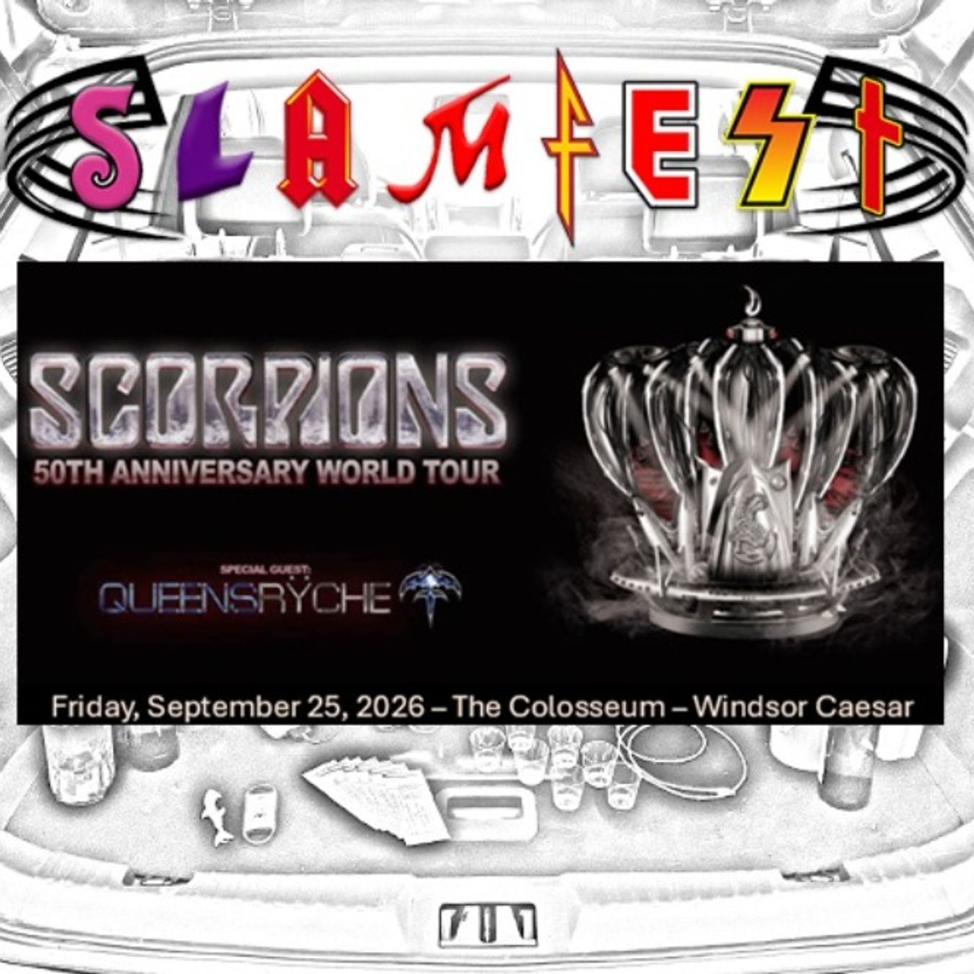 Scorpions/Queensryche Concert - 9/25/15 wsg. Steve Wright from the Podder than Hell Podcast episode artwork