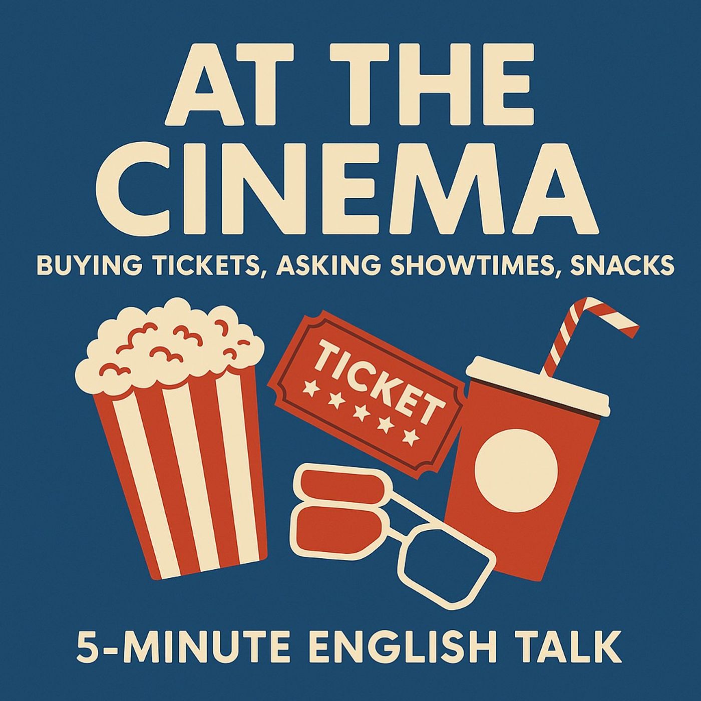 At the Cinema – Buying Tickets, Asking Showtimes, Snacks In English