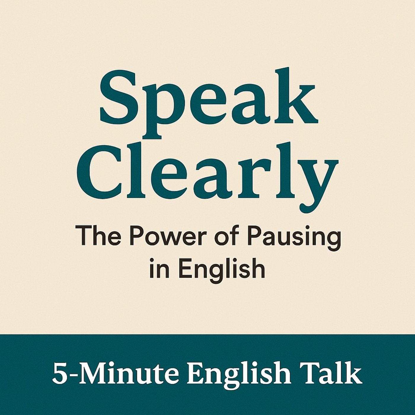 The Power of Pausing in English The Power of Pausing in English