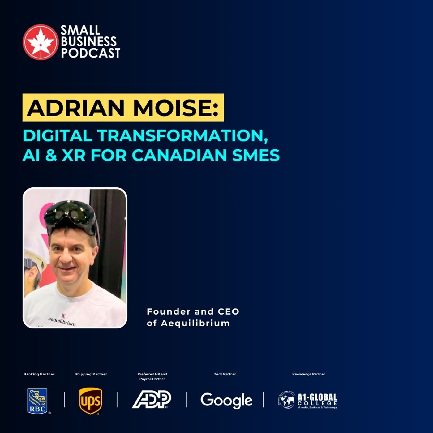 Adrian Moise: Digital Transformation, AI & XR for Canadian SMEs Adrian Moise: Digital Transformation, AI & XR for Canadian SMEs