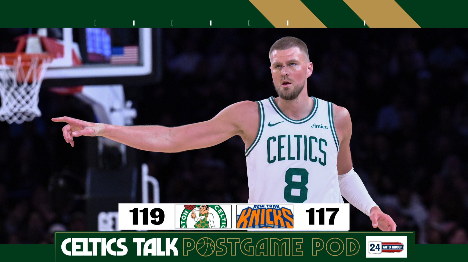 POSTGAME POD: Celtics continue road dominance in OT win over Knicks