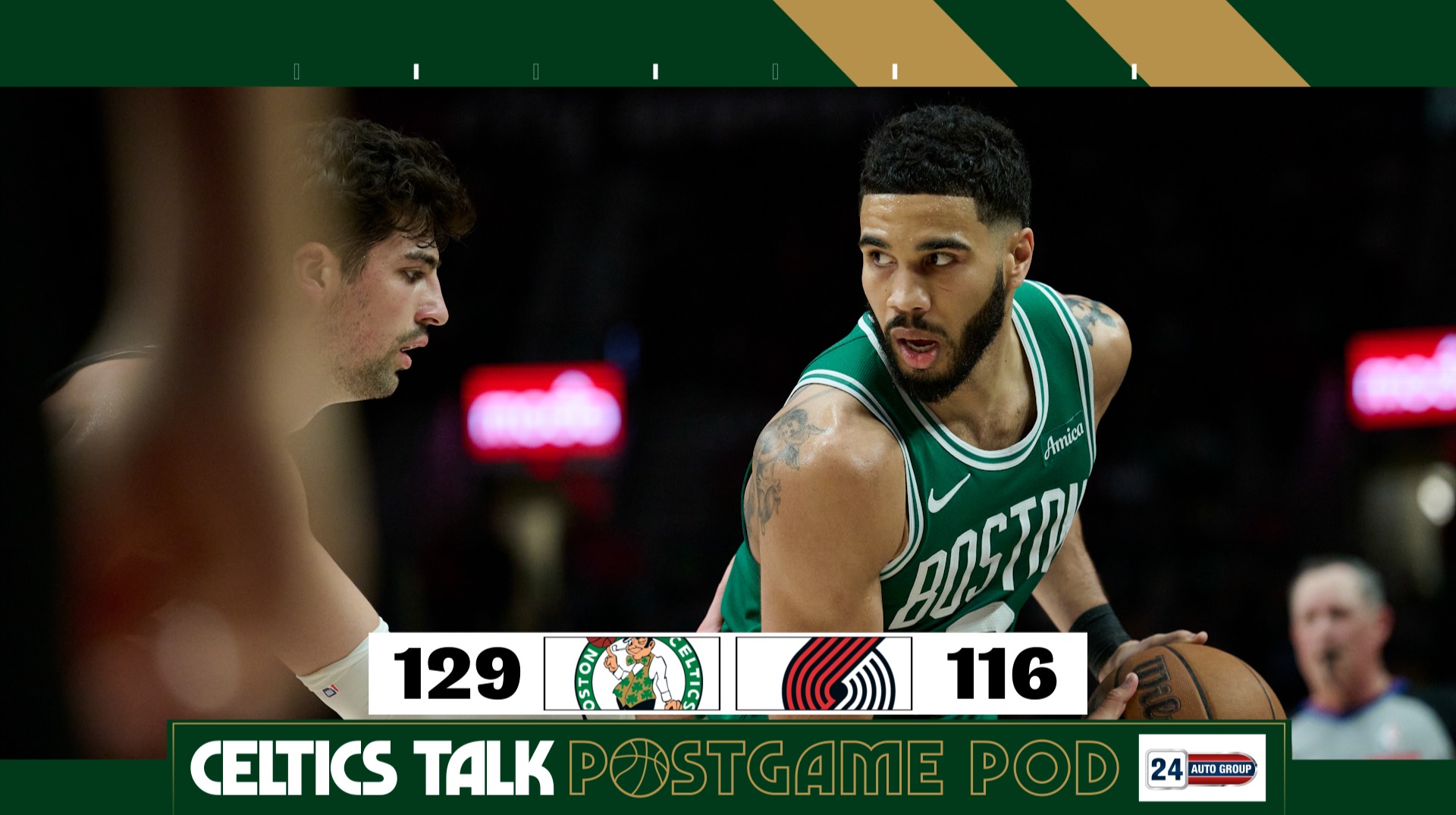 POSTGAME POD: Celtics earn their 5th straight win after beating the Trail Blazers