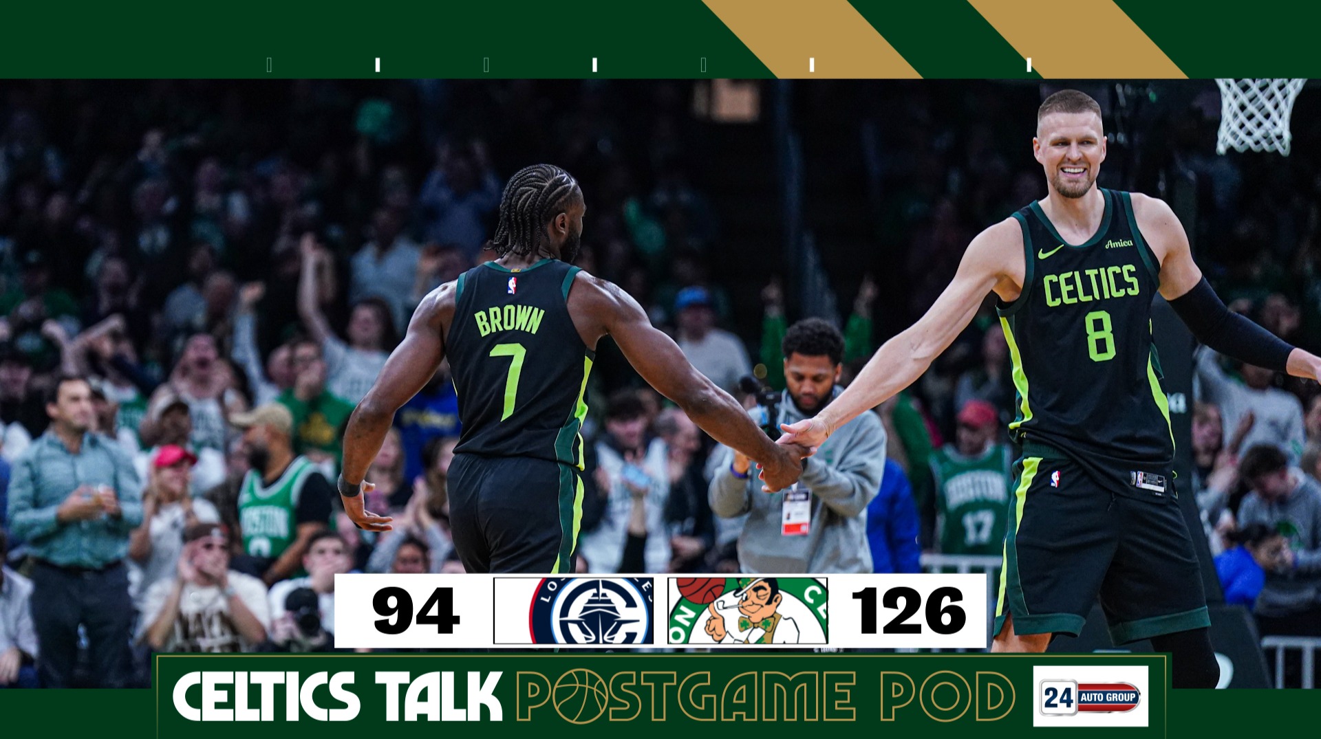 Celtics send message in Kristaps Porzingis surprise return vs. Clippers