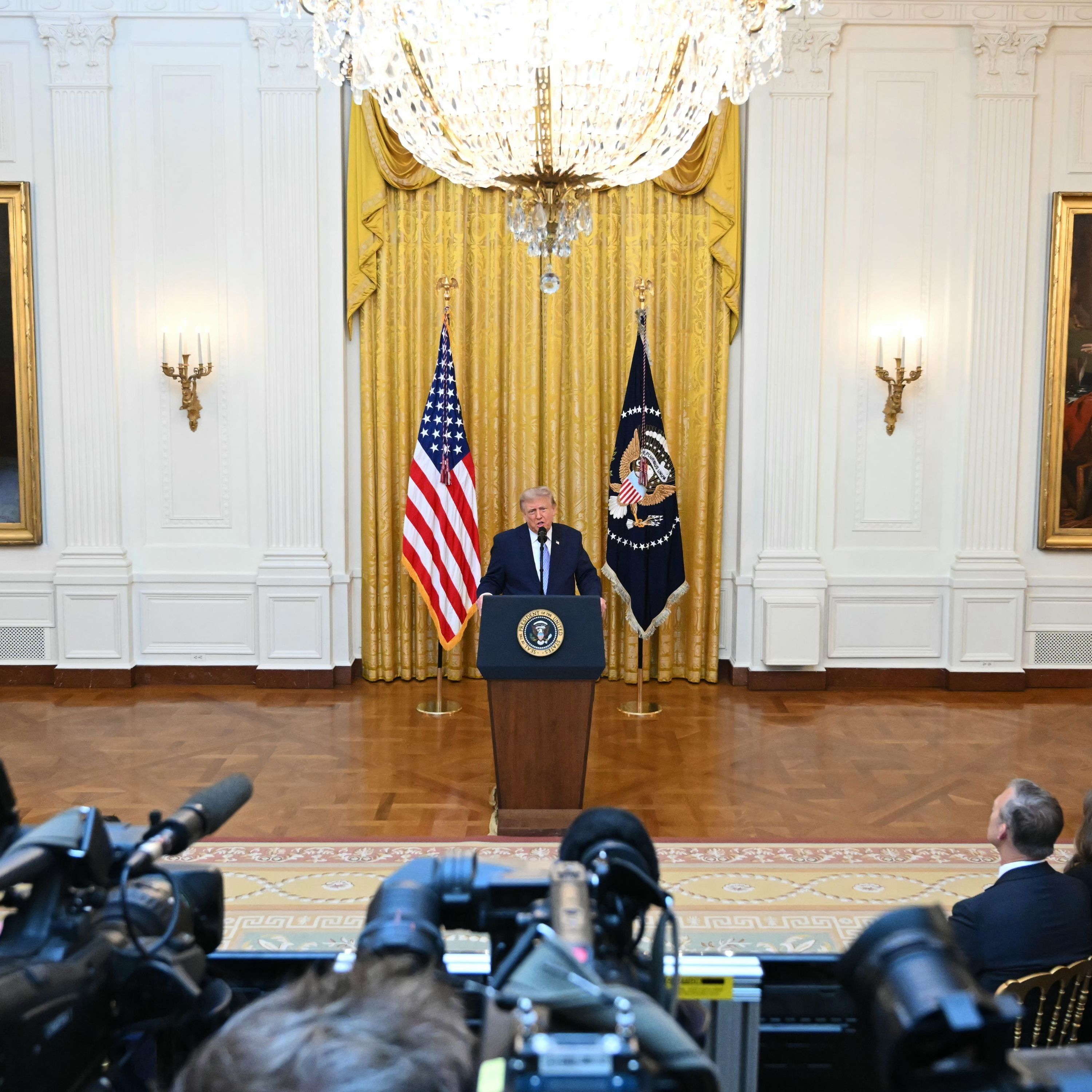 Trump Renews Election Fraud Claims in White House Address
