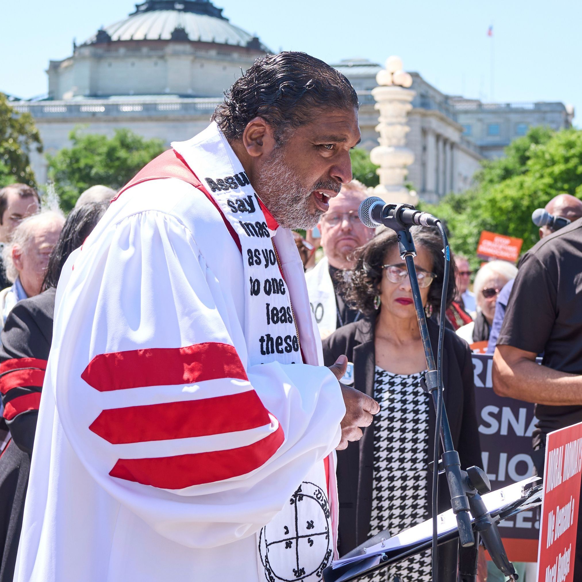 William Barber Rallies Faith Leaders Over Mail-Ballot Rules