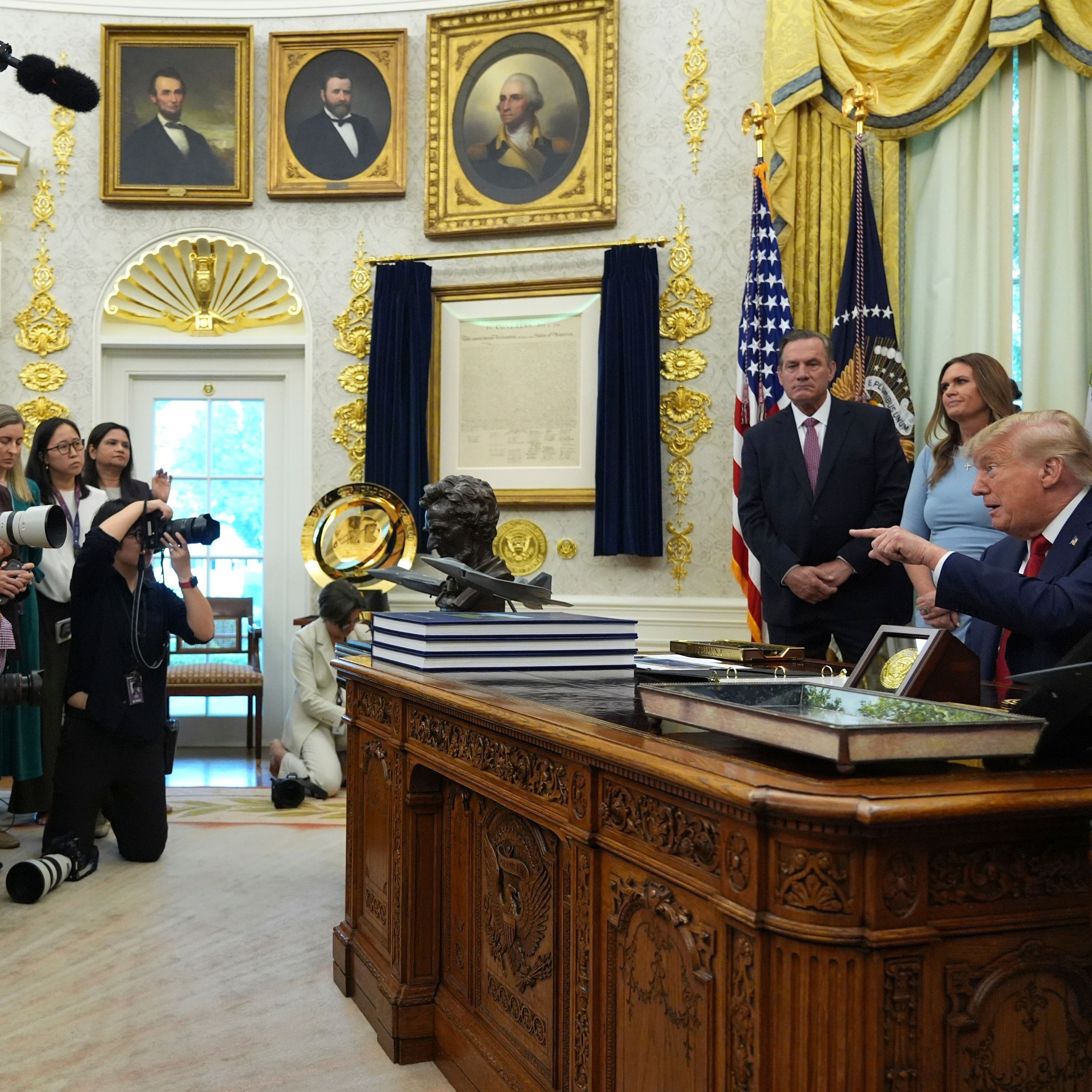 Trump Says CNN, MS NOW and Politico Are Banned